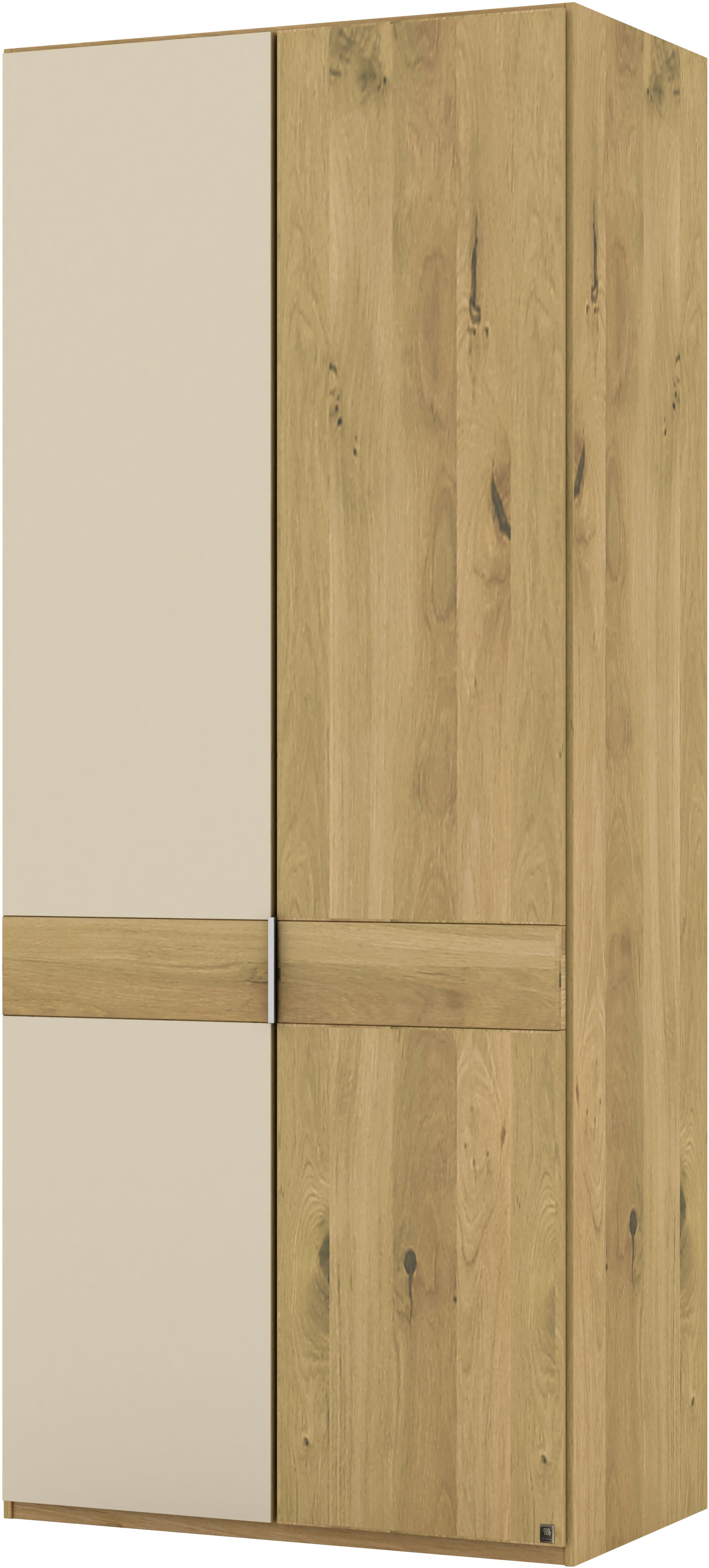 Thumbnail - Musterring Drehtürenschrank "Savona, Kleiderschrank, Schrank, Garderobe, teilmassiv Eiche" mit Türdämpfern, mit Spiegel ...