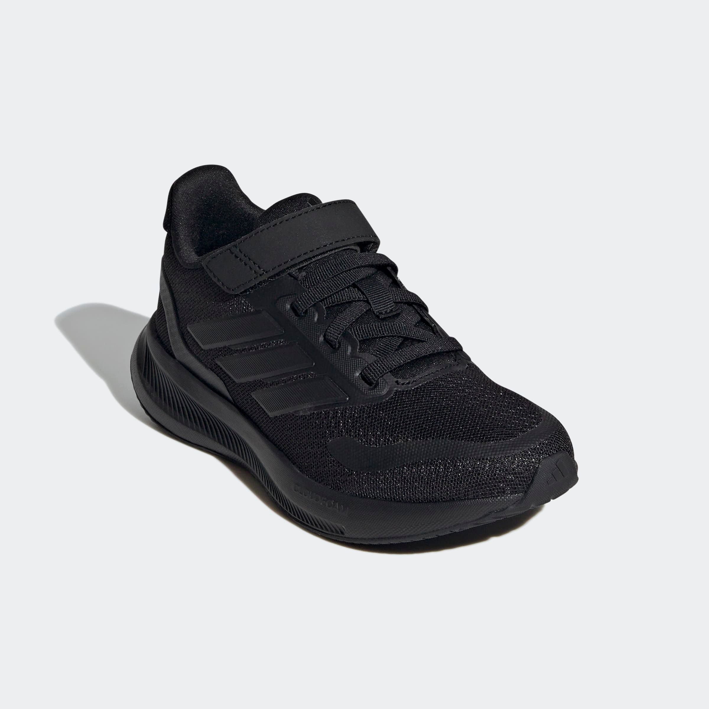 Kinder Laufschuh "RUNFALCON 5 KIDS", ADIDAS SPORTSWEAR, Gr. 33, schwarz, Synthetik, Textil, Schuhe