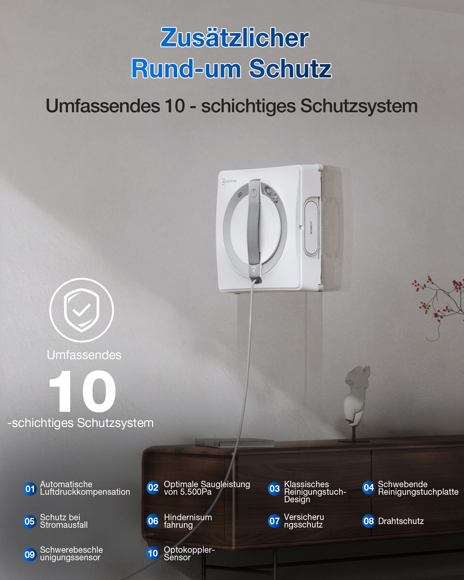 ECOVACS Fensterputzroboter »WINBOT W2 PRO«