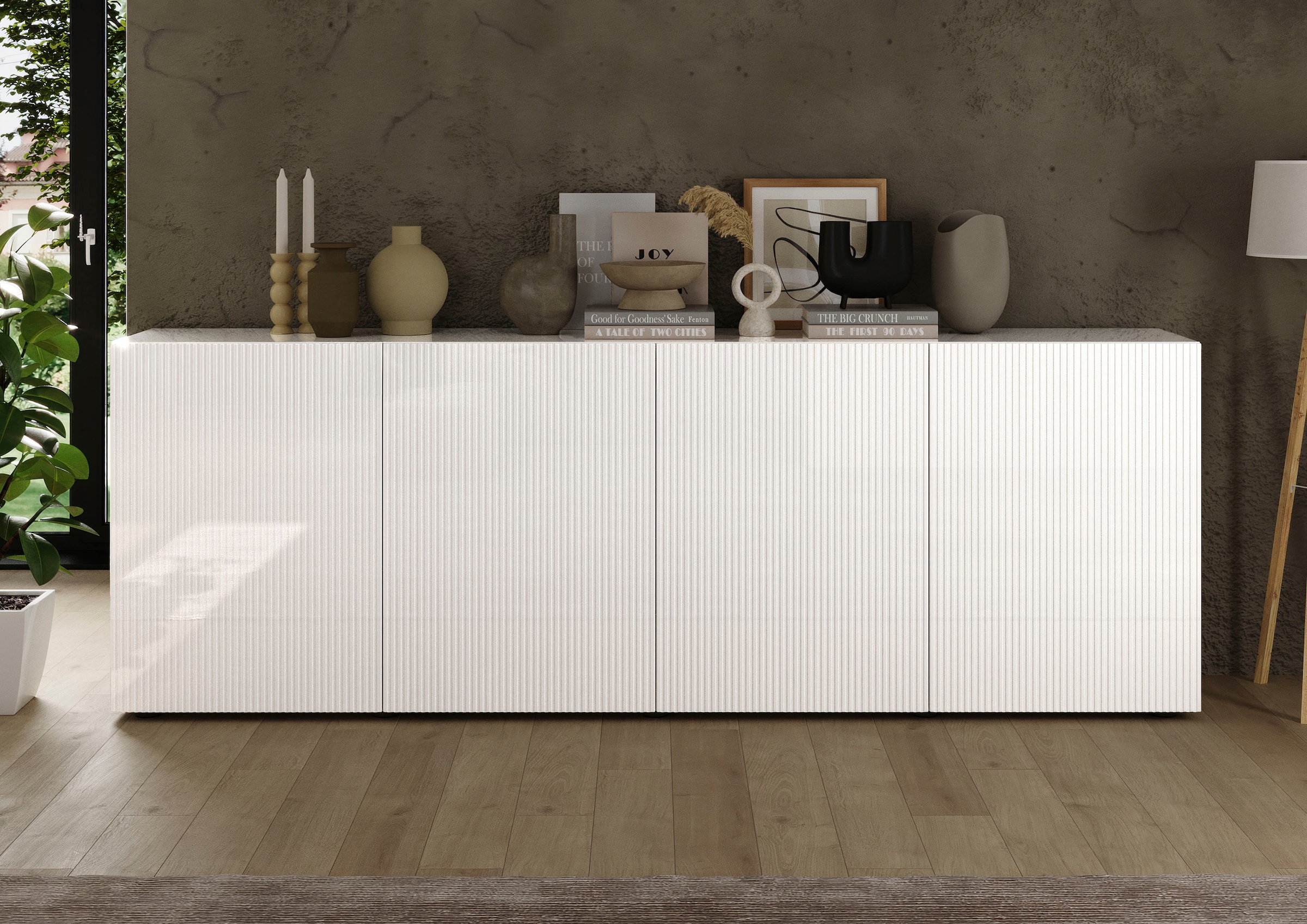 INOSIGN Sideboard "Rio Breite 240 cm, Kommode mit 4 Türen, Anrichte,", geri günstig online kaufen