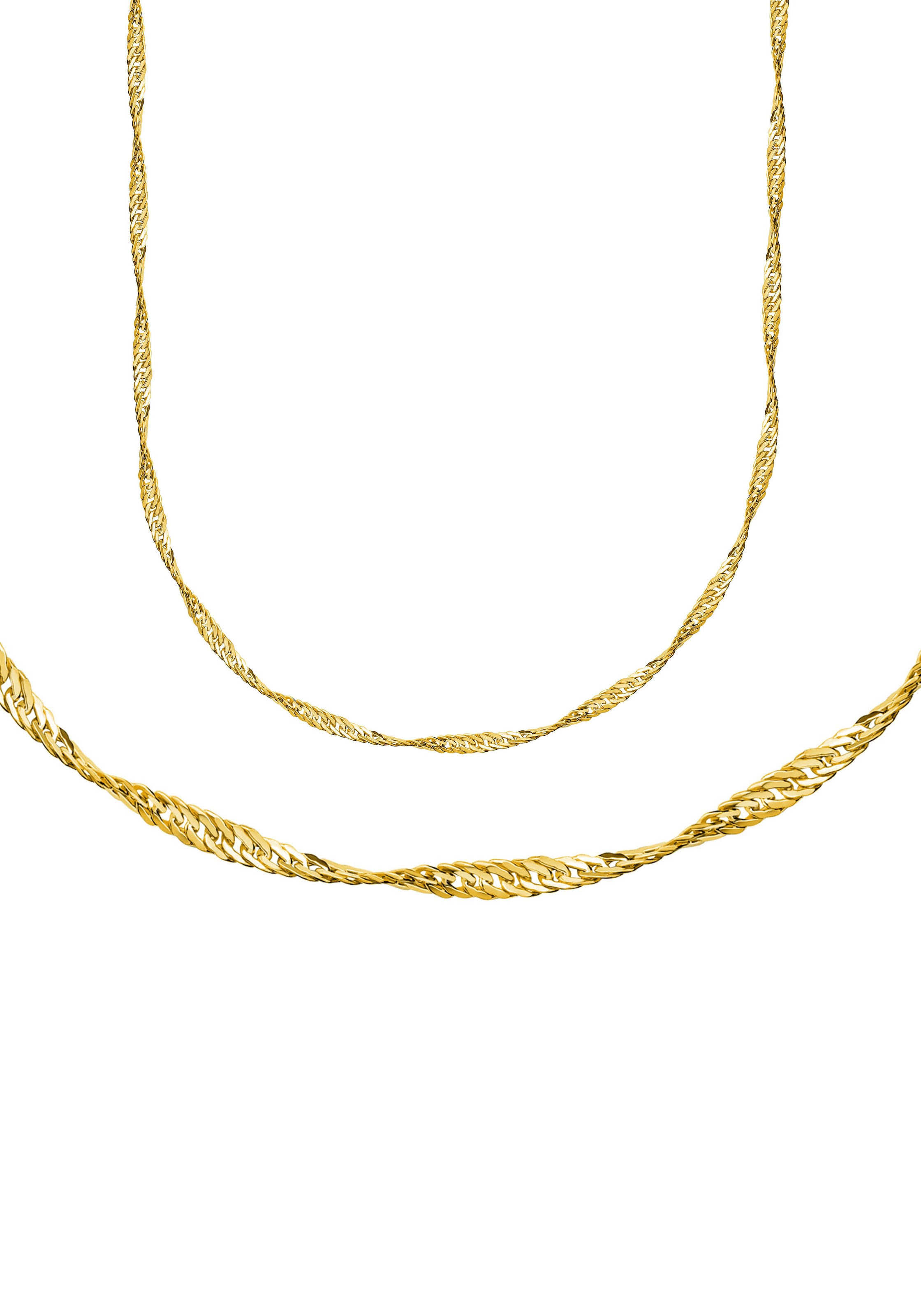 Firetti Goldkette »Schmuck Geschenk Gold 333 Singapur, ca. 1,4 mm breit«,  zu Hoodie, Kleid, Shirt, Jeans, Sneaker! Anlass Geburtstag Weihnachten für  bestellen | BAUR | Goldketten