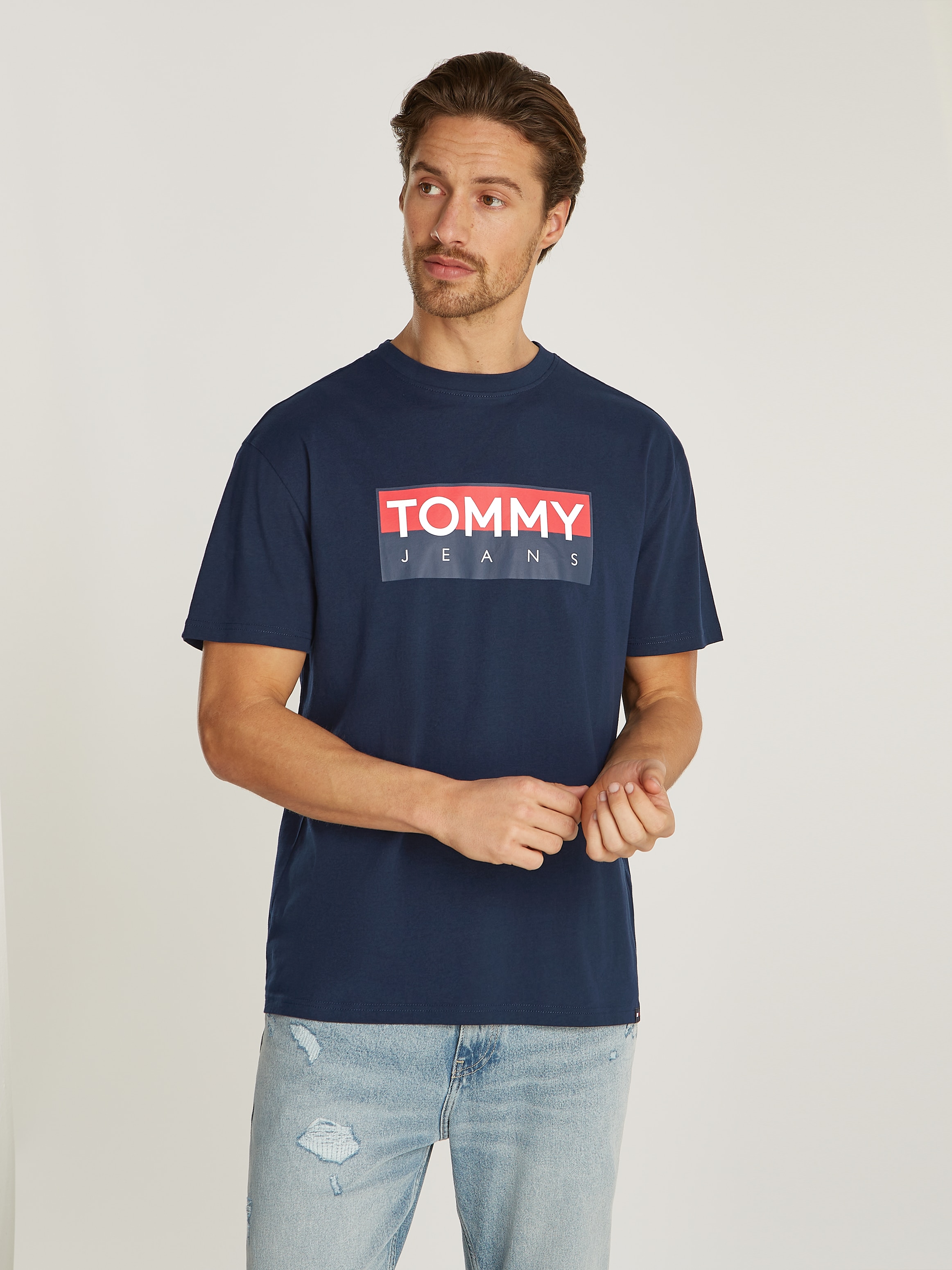 T-Shirt »TJM REG RWB TOMMY ENTRY TEE EXT«, Große Größen