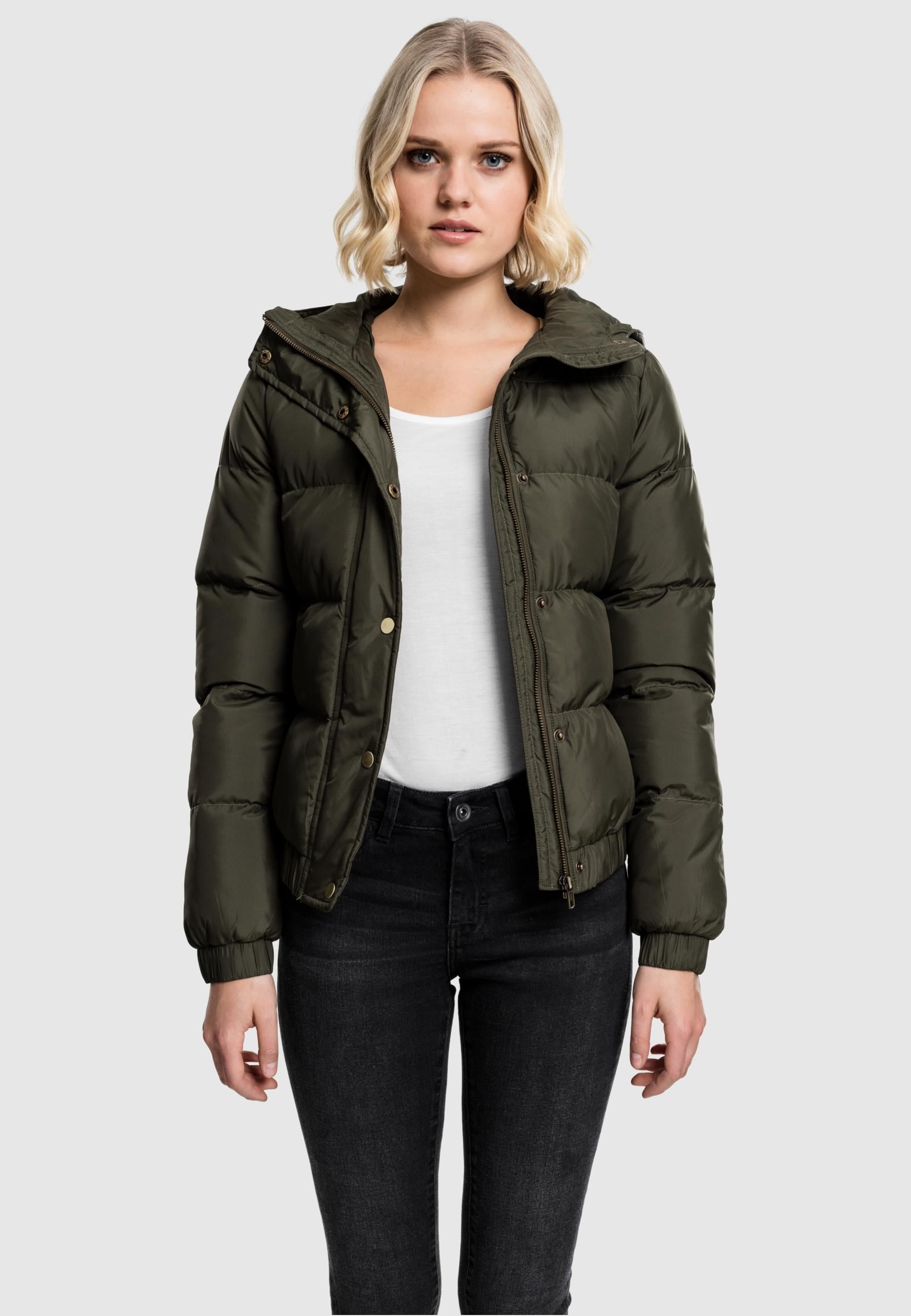 URBAN CLASSICS Winterjacke »Urban Classics Damen Ladies Hooded Puffer Jacket«, (1 St.), mit Kapuze