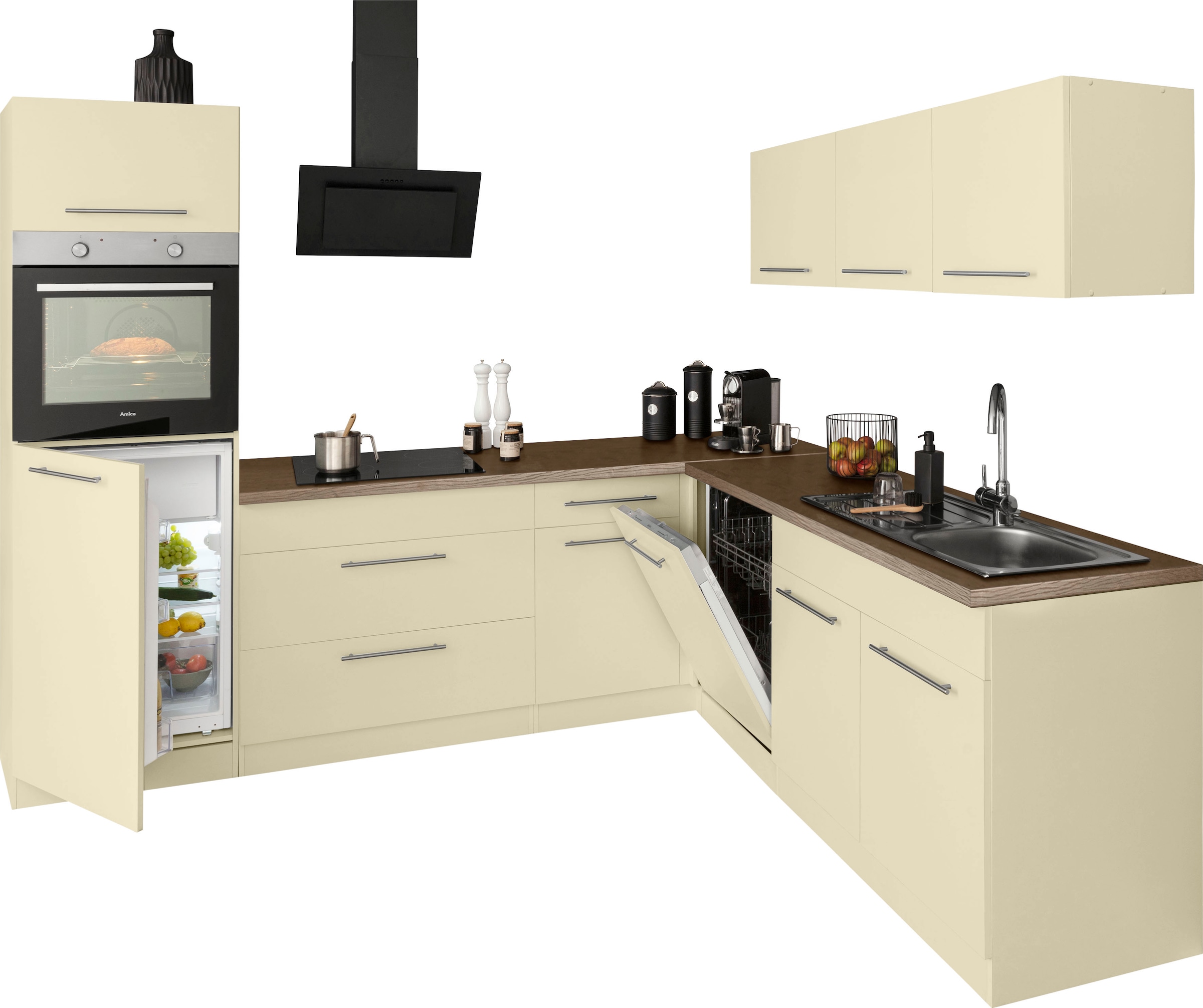 260 bestellen »Unna«, x | BAUR Stellbreite Winkelküche Küchen mit 220 cm E-Geräten, wiho