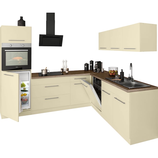 wiho Küchen Winkelküche »Unna«, mit E-Geräten, Stellbreite 260 x 220 cm  bestellen | BAUR