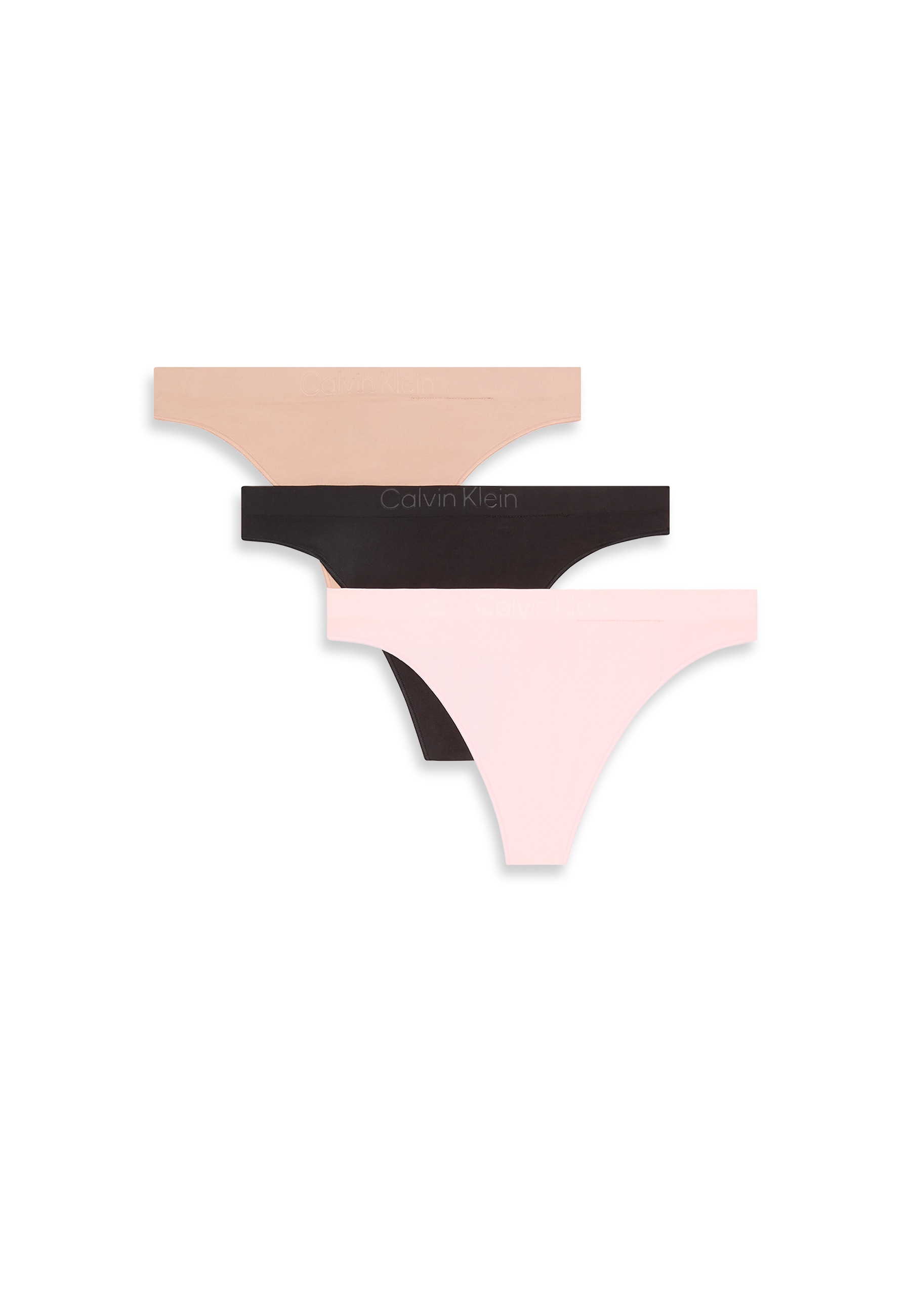 Calvin Klein Underwear Tanga "THONG 3 PK", 3 Stk. Mit geradem Abschluss günstig online kaufen