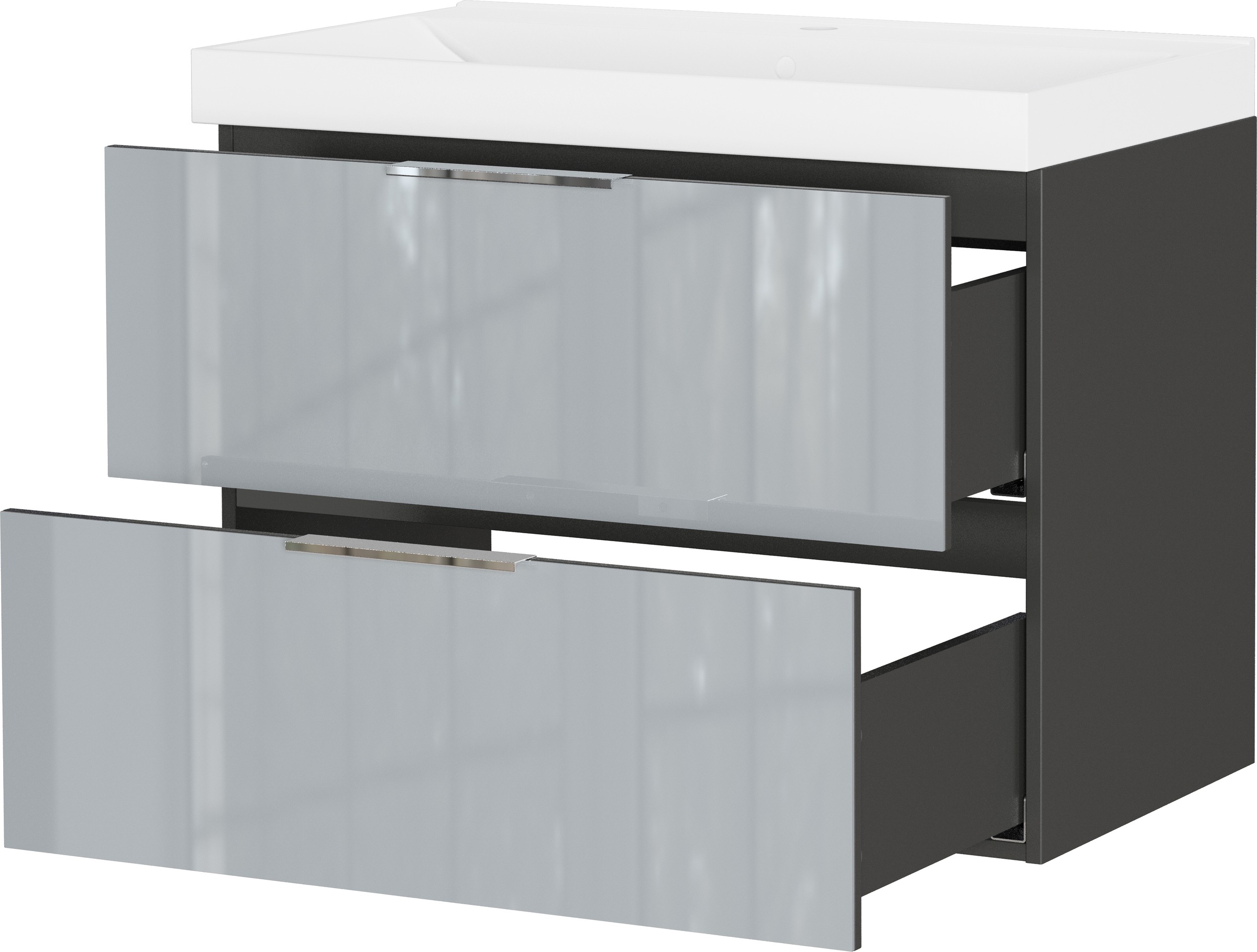 GERMANIA Waschtisch »Bisbee« 1 Stk. tlg. Waschtisch mit Glasfront in verschiedenen Breiten