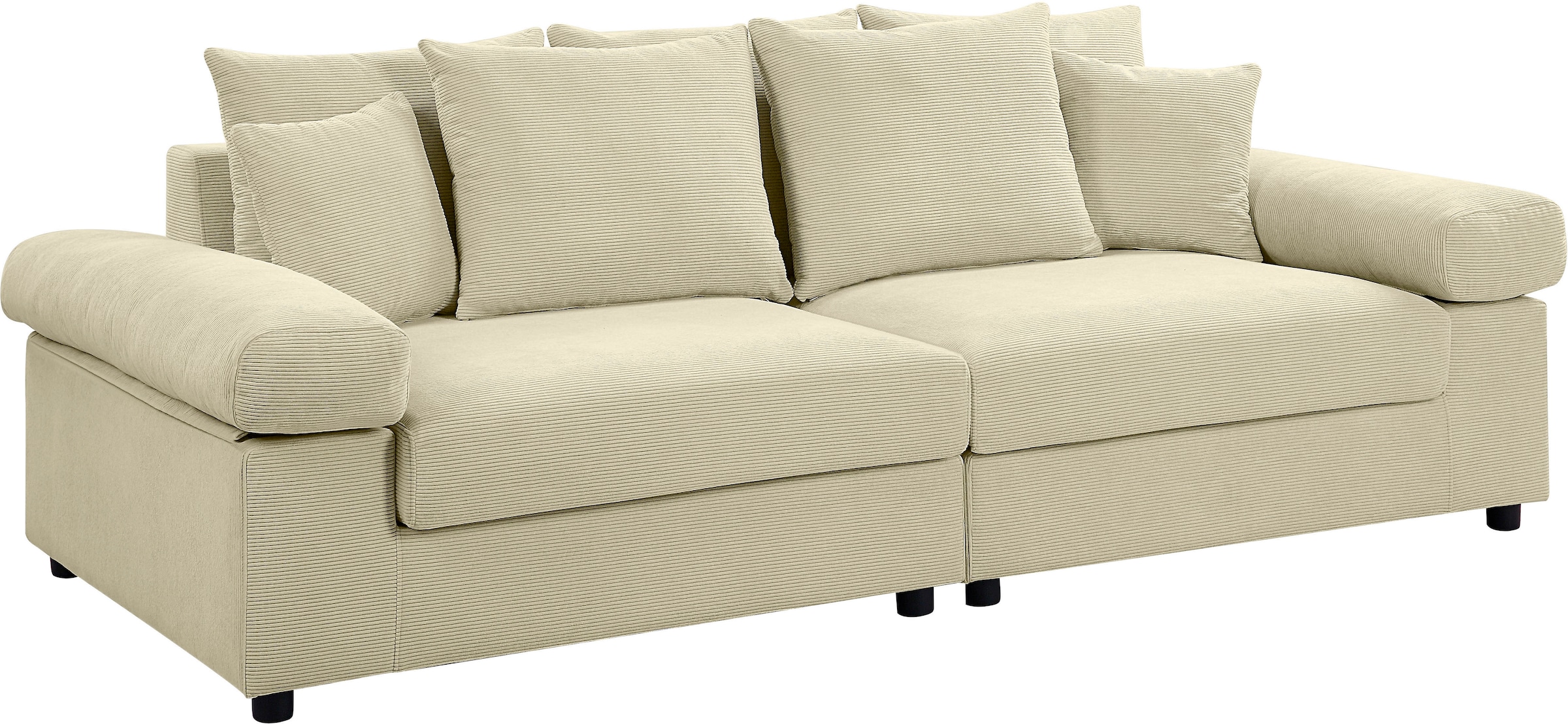 ATLANTIC home collection Big-Sofa, mit | im Federkern, mit Raum XXL-Sitzfläche, BAUR Cord-Bezug, stellbar bestellen frei