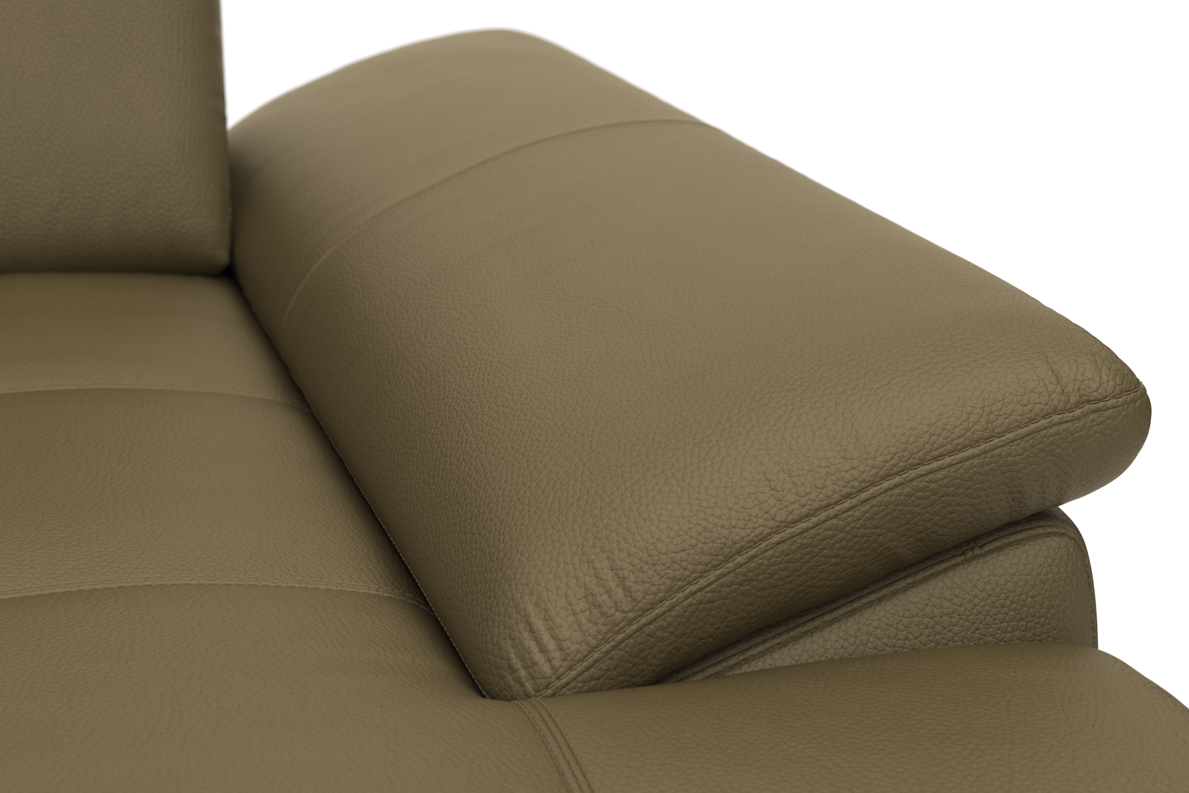 Places of Style Wohnlandschaft »Costello U-Form, mit Sitztiefenverstellung, Armteilverstellung und«, 3 Nierenkissen, optional Bettfunktion und Bettkasten