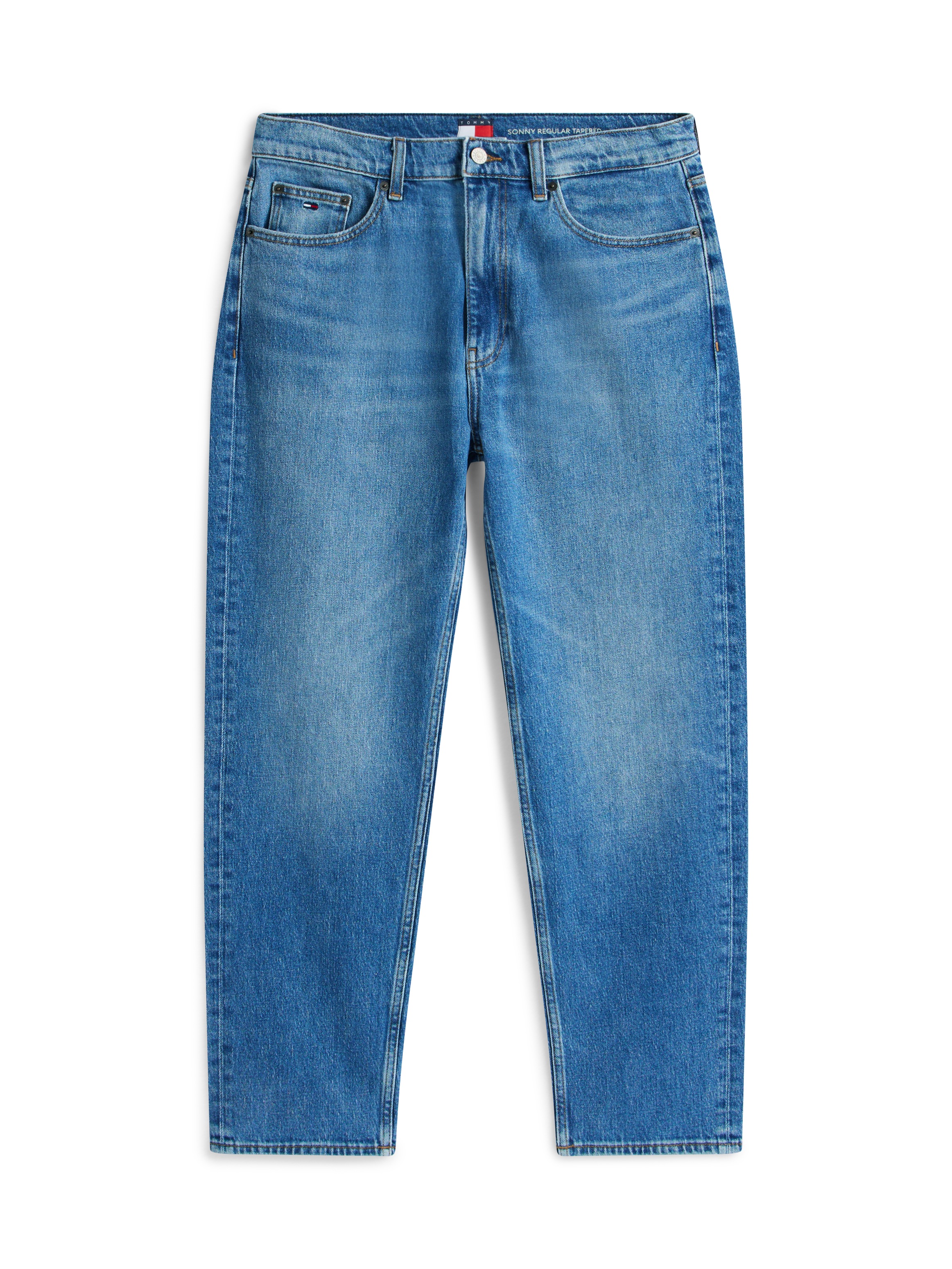 Straight-Jeans TOMMY JEANS "SONNY REGULAR", Herren, Gr. 33, Länge 30, denim medium 3