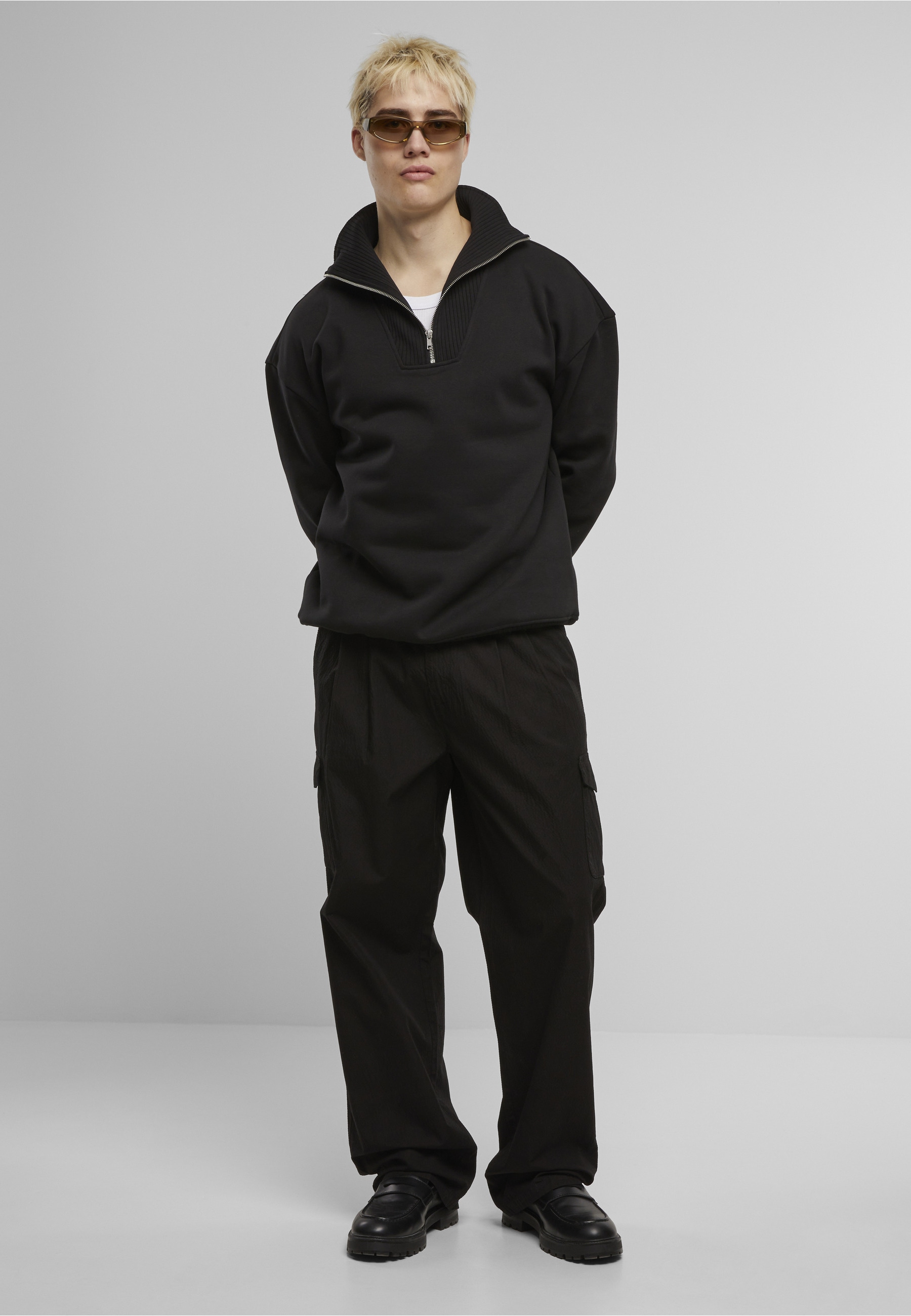 URBAN CLASSICS Cargohose »Urban Classics Wide Pleated Cargo Pants«