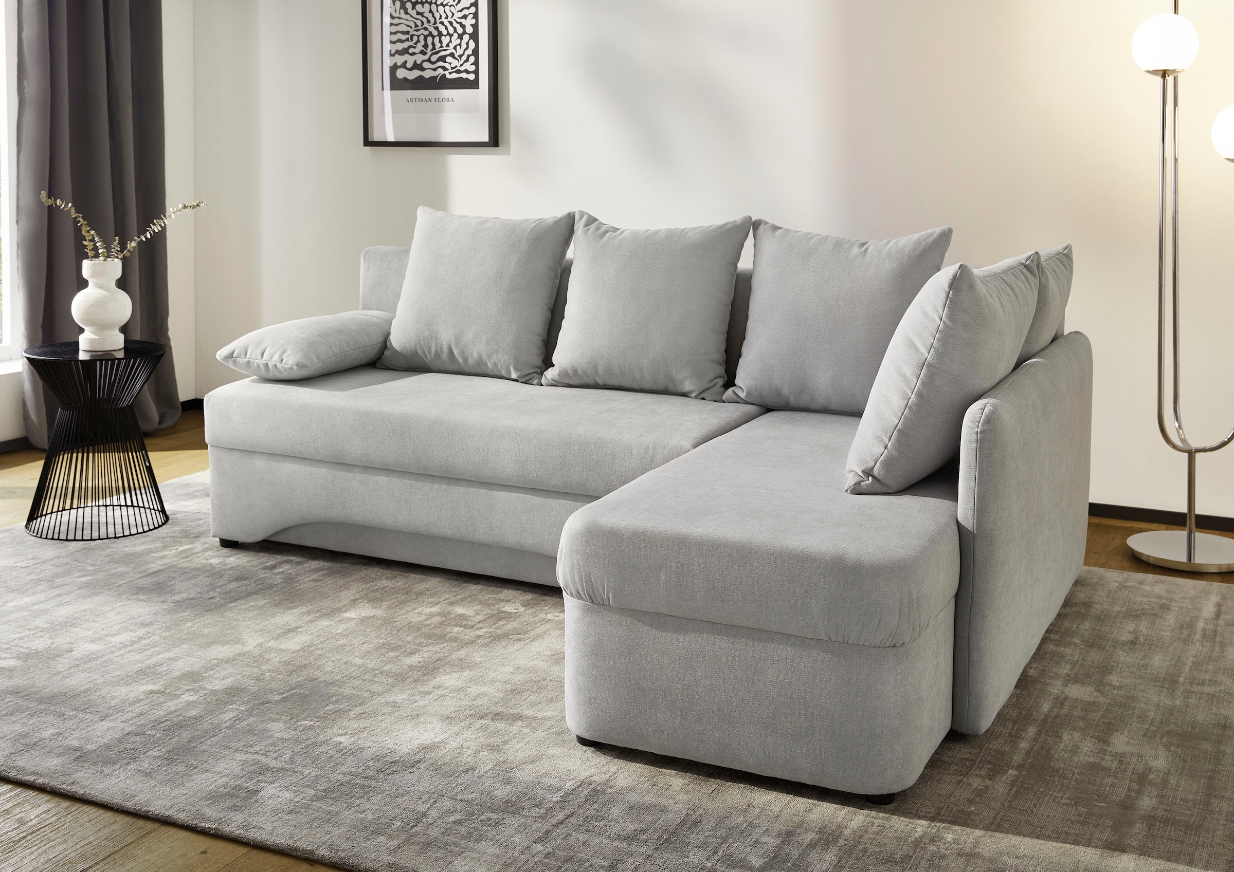 Jockenhöfer Gruppe Ecksofa "Nivaris L-Form, B: 197 cm", mit Bettfunktion & günstig online kaufen