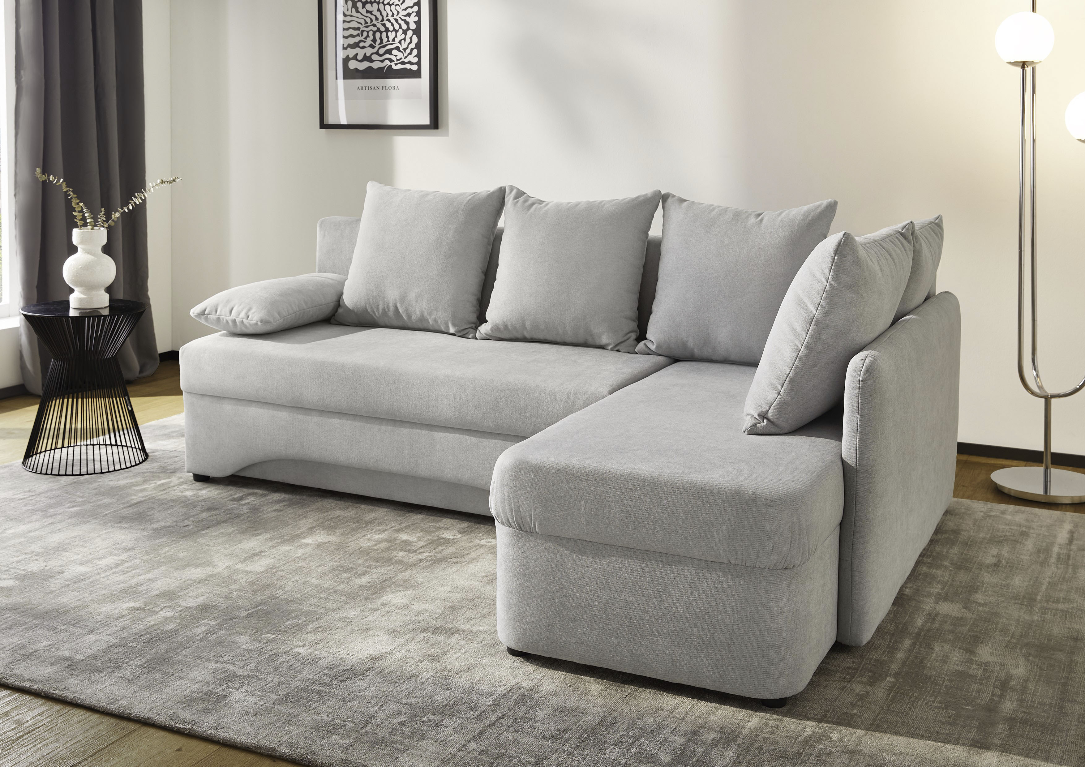 Jockenhöfer Gruppe Ecksofa "Nivaris L-Form, B: 197 cm" mit Schlaffunktion & Bettkasten, Unser Dauertiefpreis
