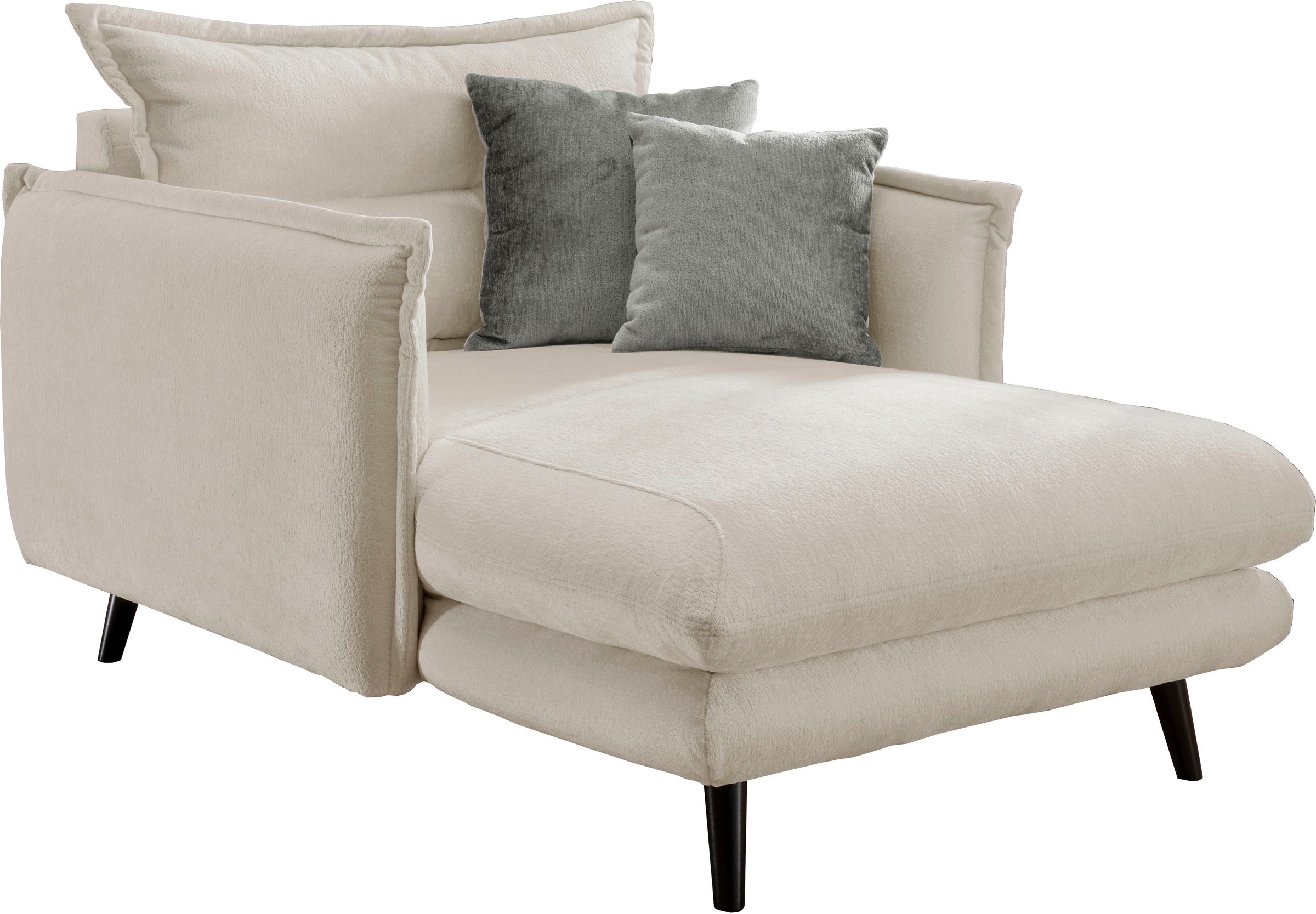 INOSIGN Loveseat »Lazio«, moderner Sessel mit einer bequemen Polsterung, 2 Stk. Zierkissen