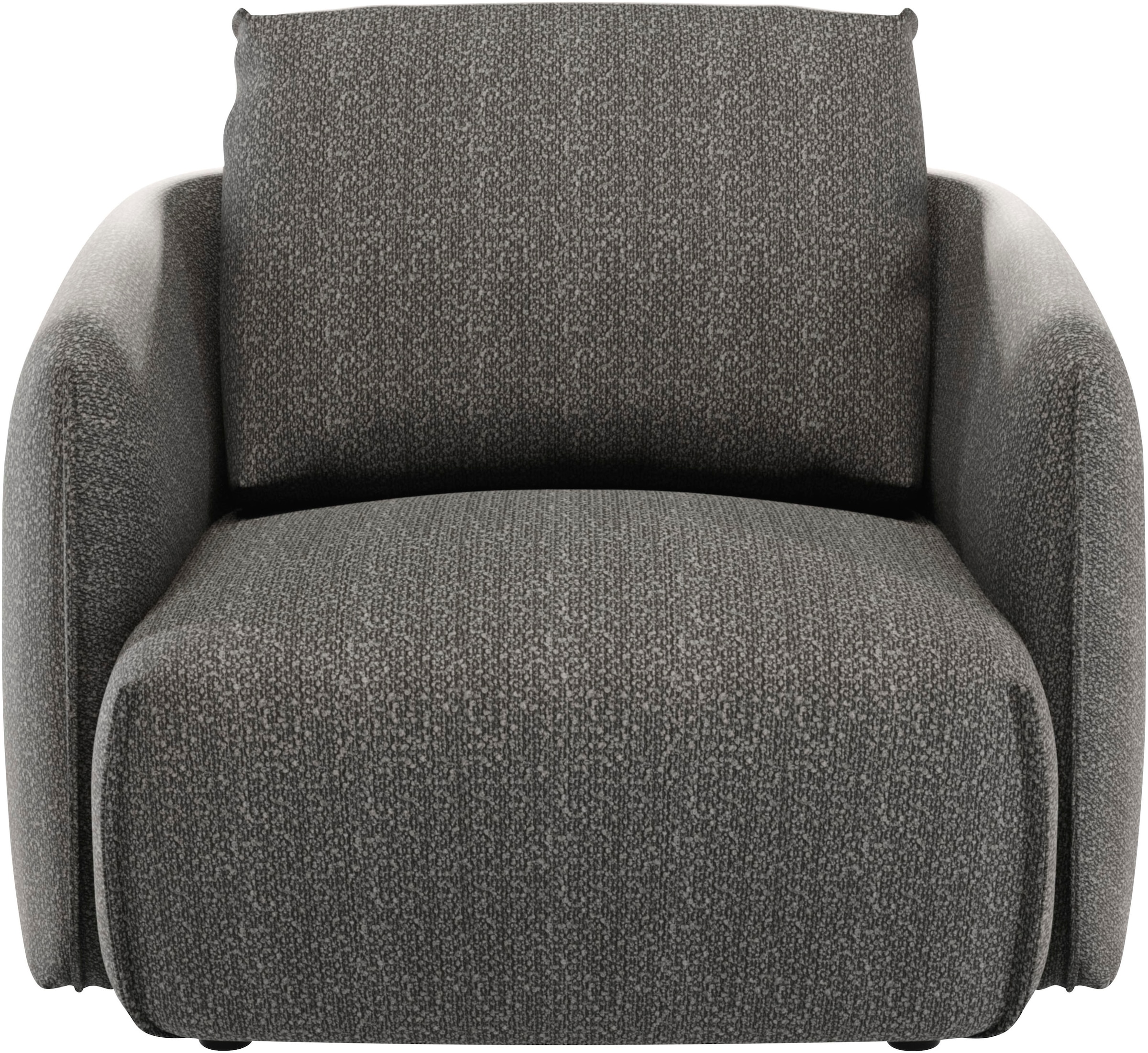 Guido Maria Kretschmer Home&Living Sessel »Shawn, Loungesessel, Designsessel mit elegant geschwungen Armlehnen«, organische Form, bequem, mit hochwertigem Bezug