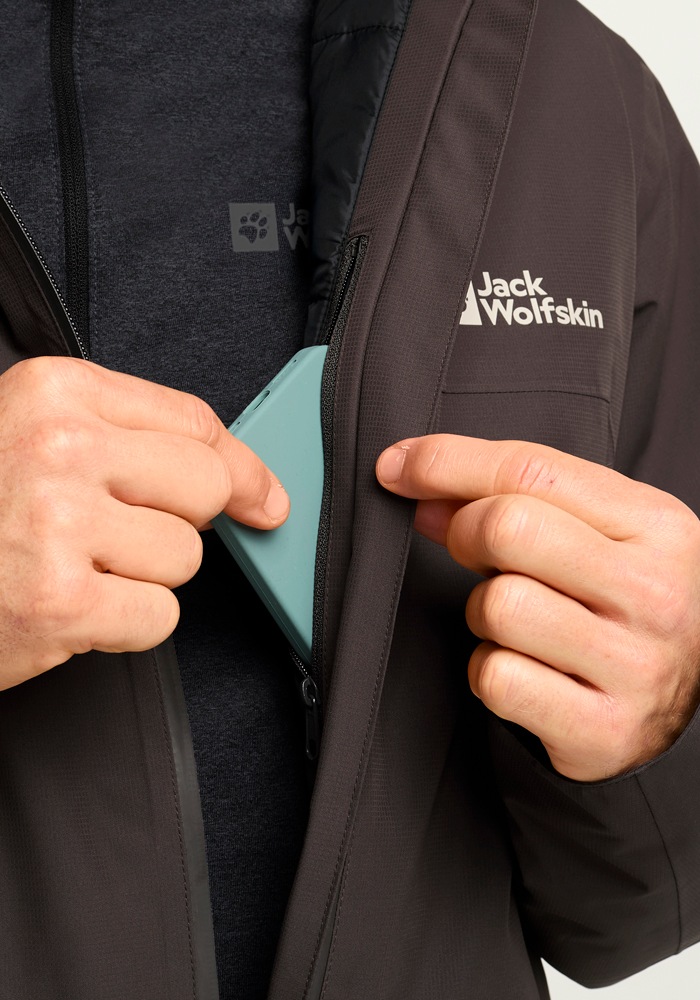 Jack Wolfskin Outdoorjacke »WISPER INS JKT M«, mit Kapuze