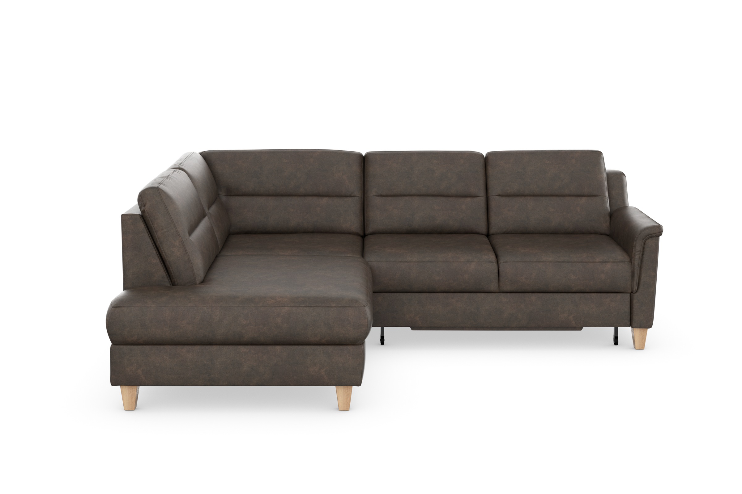 sit&more Ecksofa »Farö L-Form«, inklusive Federkern, wahlweise mit Bettfunktion und Bettkasten