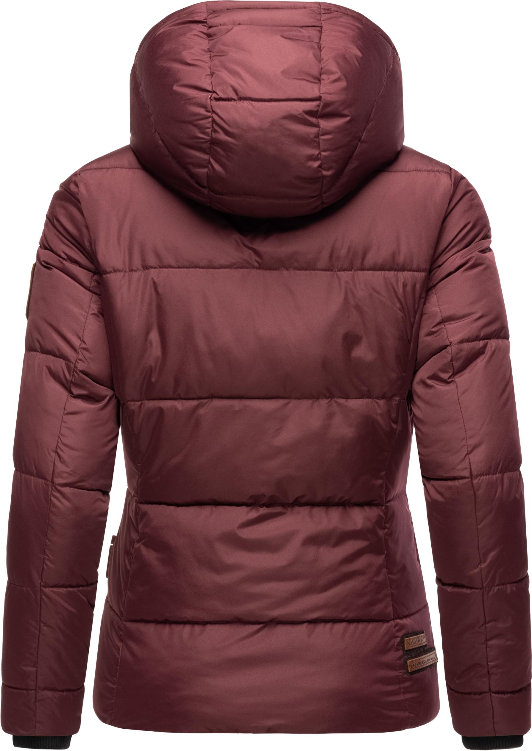 Navahoo Winterjacke »Megan«, mit Kapuze, stylische Damen Steppjacke mit Teddyfutter
