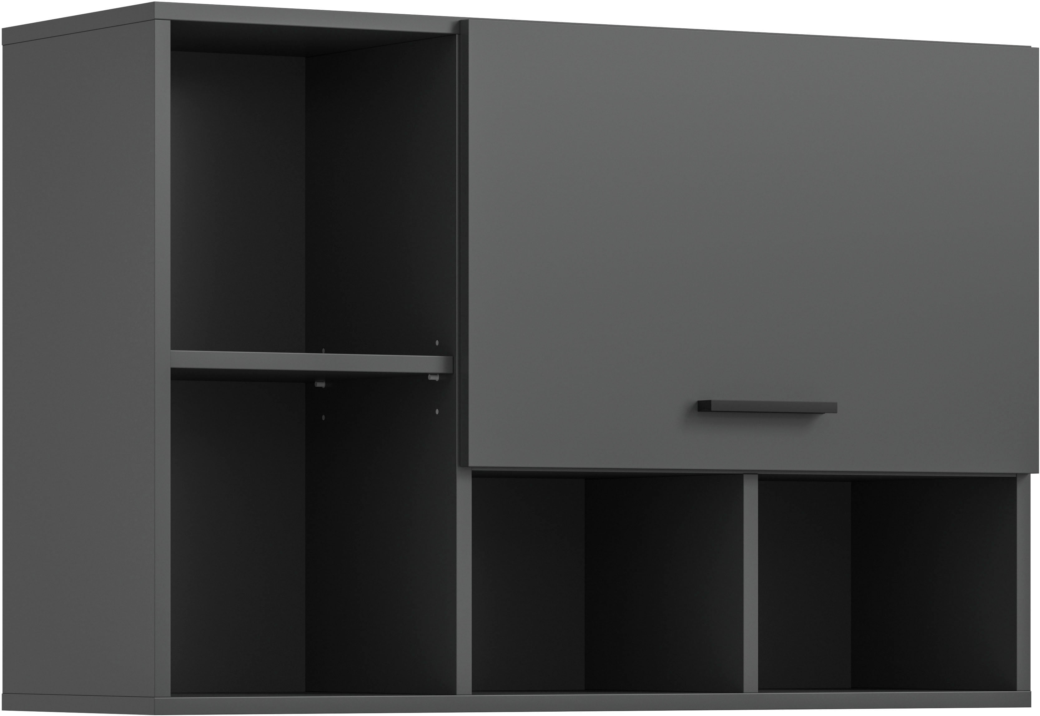 welltime Hängeschrank "FALAS, Breite 95cm, 1 Klappe, 5 Fächer" in verschiedenen Farben erhältlich, 1 Stk. tlg. Schrank, Wandschrank, Badschrank, Wäscheschrank