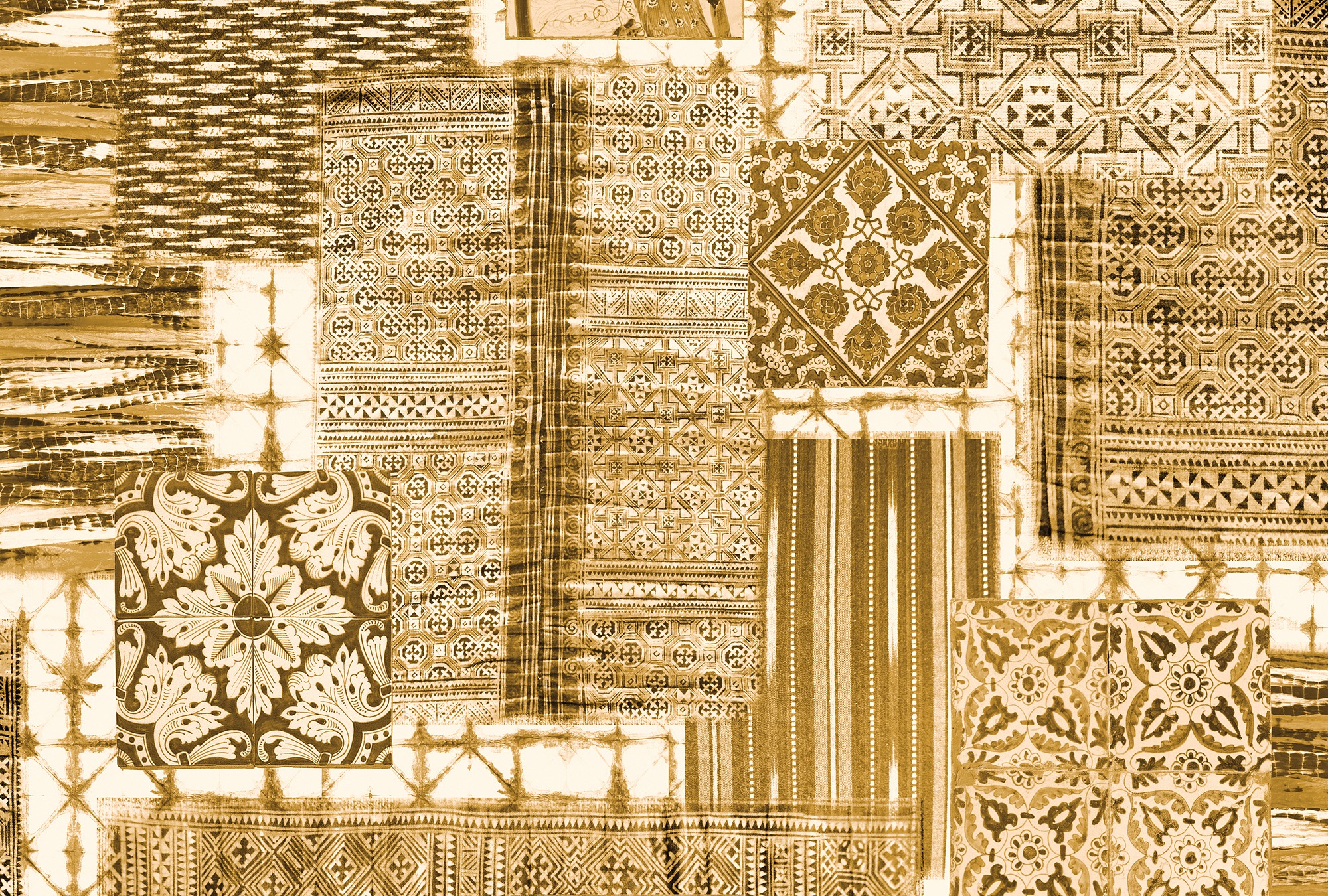 Architects Paper Fototapete "Atelier 47 Patchwork 3" mehrfarbig glatt Vlies, Wand, Schräge, Decke