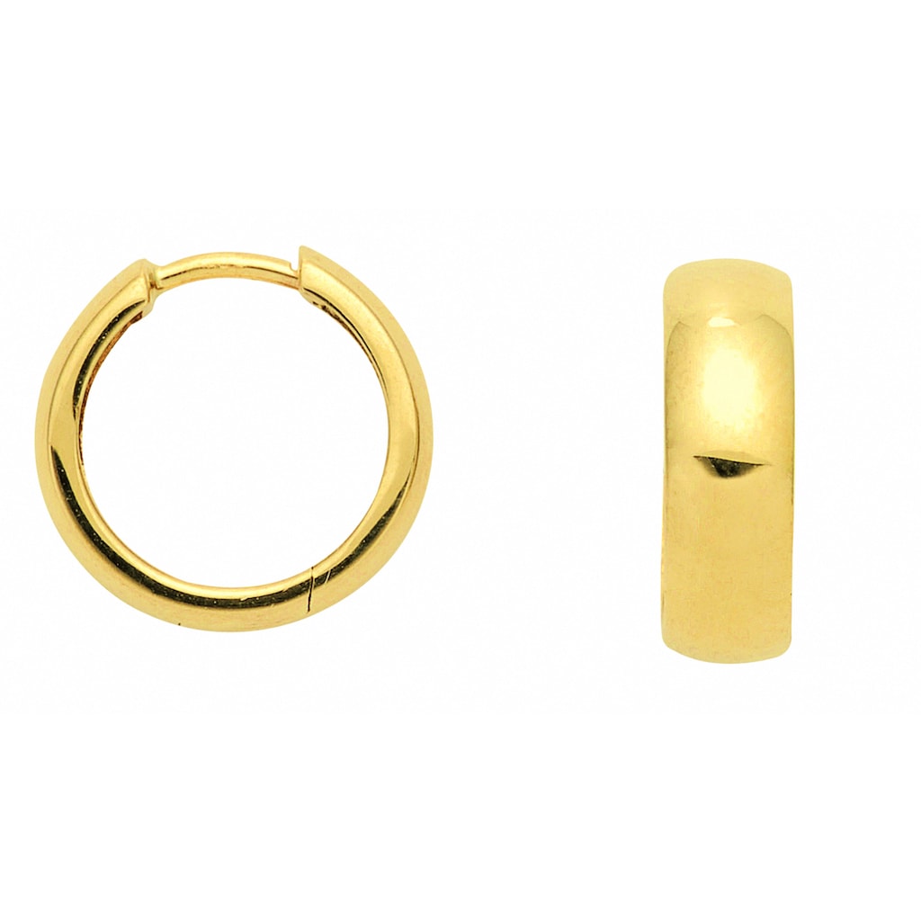 Adelia´s Paar Ohrhänger »Damen Goldschmuck 1 Paar 333 Gold Ohrringe / Creolen Ø 14 mm« 333 Gold Goldschmuck für Damen