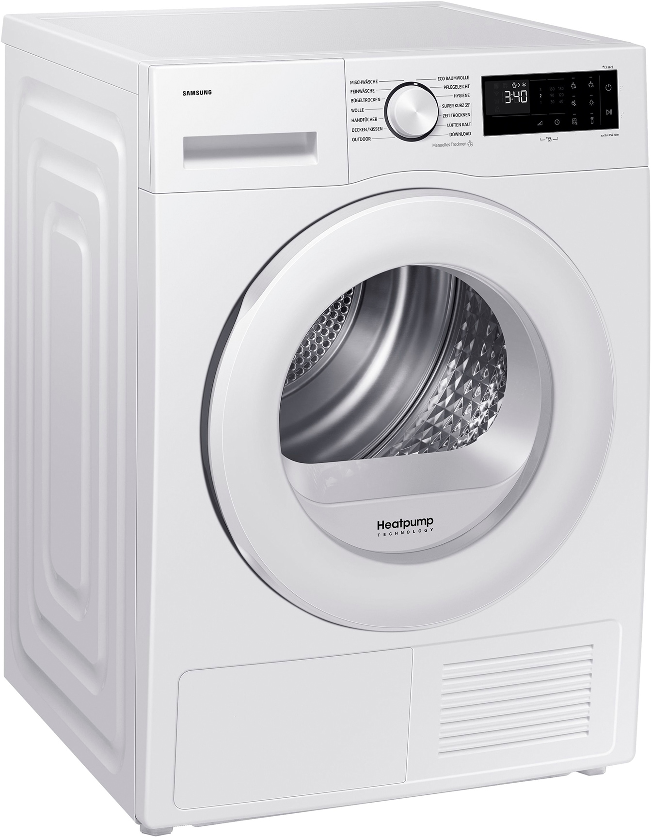 Samsung "DV80DG52B0TEEG" DV5000 Optimal Dry-Sensorgesteuertes Trocknen für weniger Energieverbrauch