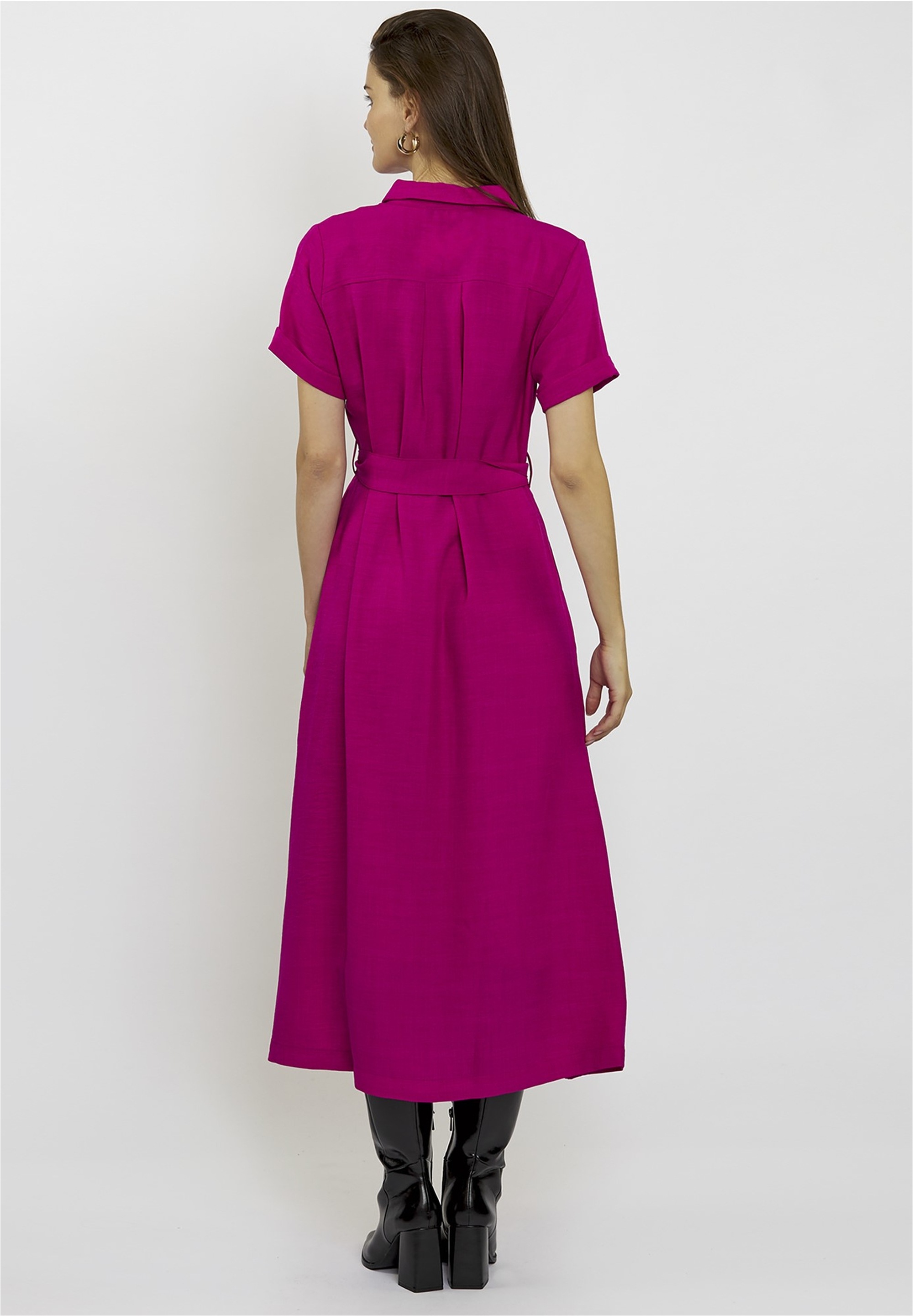 freshlions Jerseykleid »Long Button up«, mit langem Schnitt