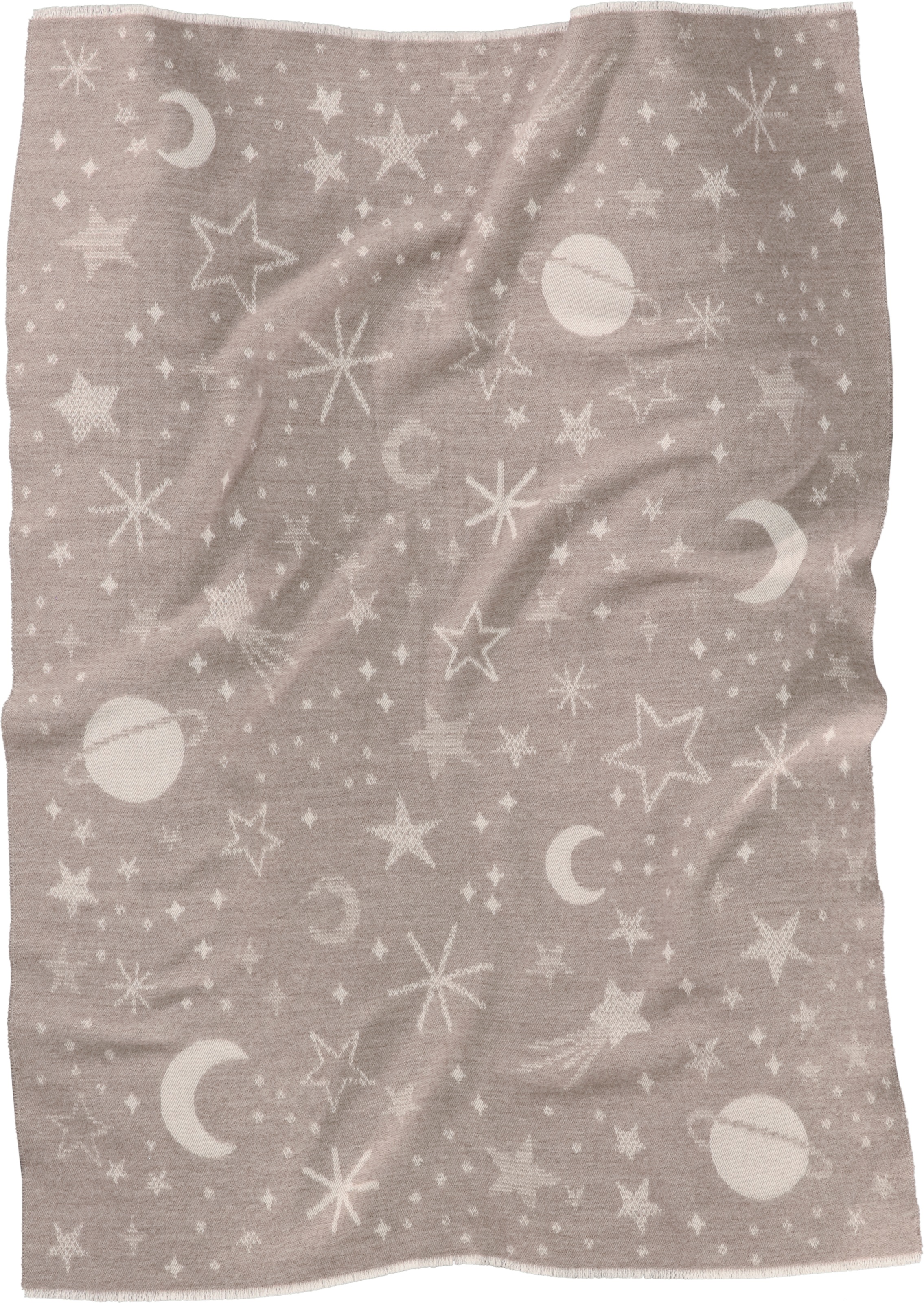 Biederlack Babydecke "Babydecke Universe" 75 x 100, mit kurzen Fransen günstig online kaufen