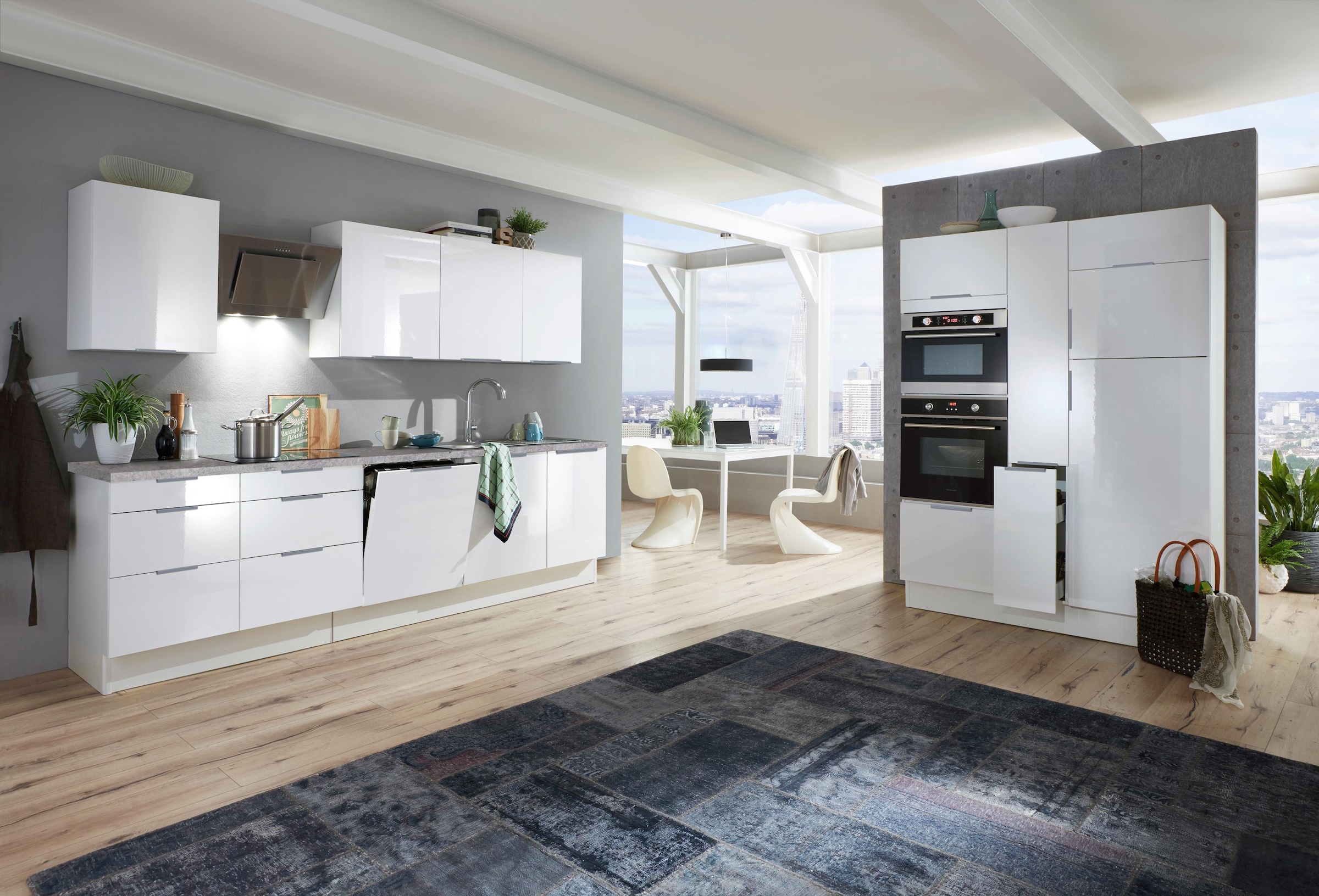 OPTIFIT Küchenzeile »Tara«, ohne E-Geräte, mit Vollauszug und Soft-Close-Funktion, Breite 430 cm