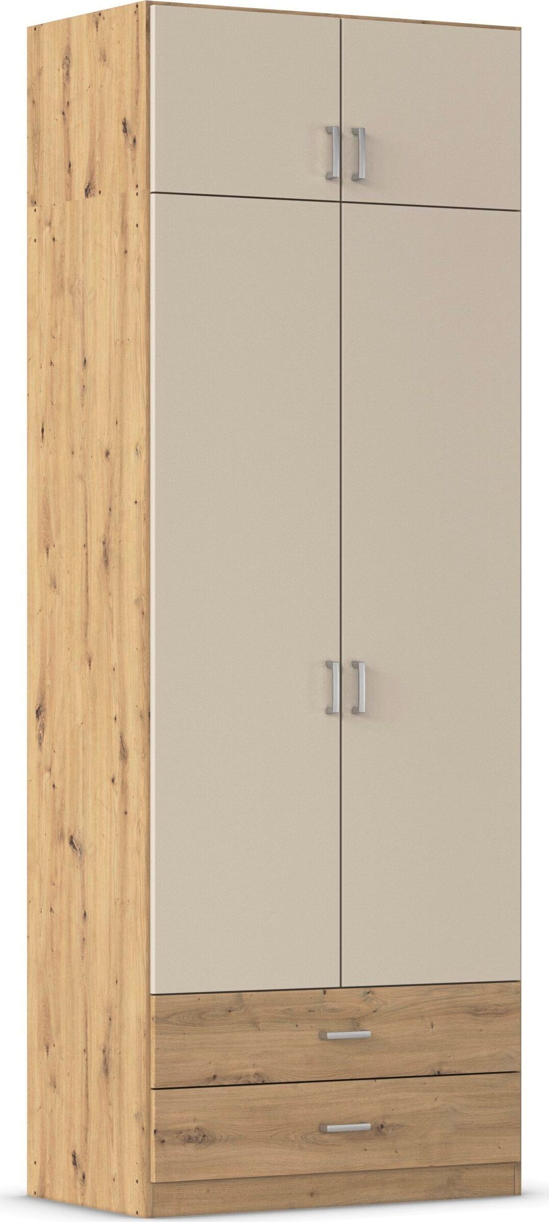 rauch "Schrank Garderobe Wäscheschrank GAMMA in 4 Breiten 91-226 cm" 3 verschiedene Ausstattungen BASIC/CLASSIC/PREMIUM (inkl. SOFT-CLOSE), mit Schubladen und Schrankaufsatz, schlichtes Design MADE IN GERMANY