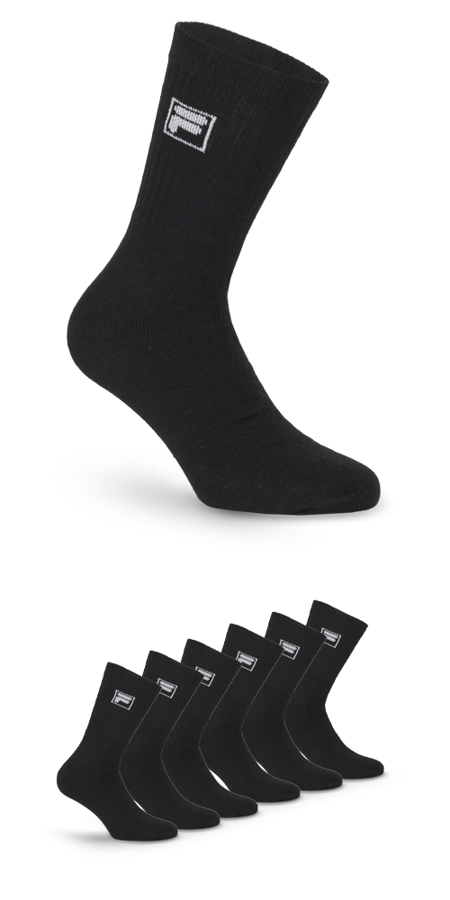 Fila Sportsocken "UNISEX CREW TENNIS FULL TERRY SOCKS", (6 Paar), klassisch günstig online kaufen
