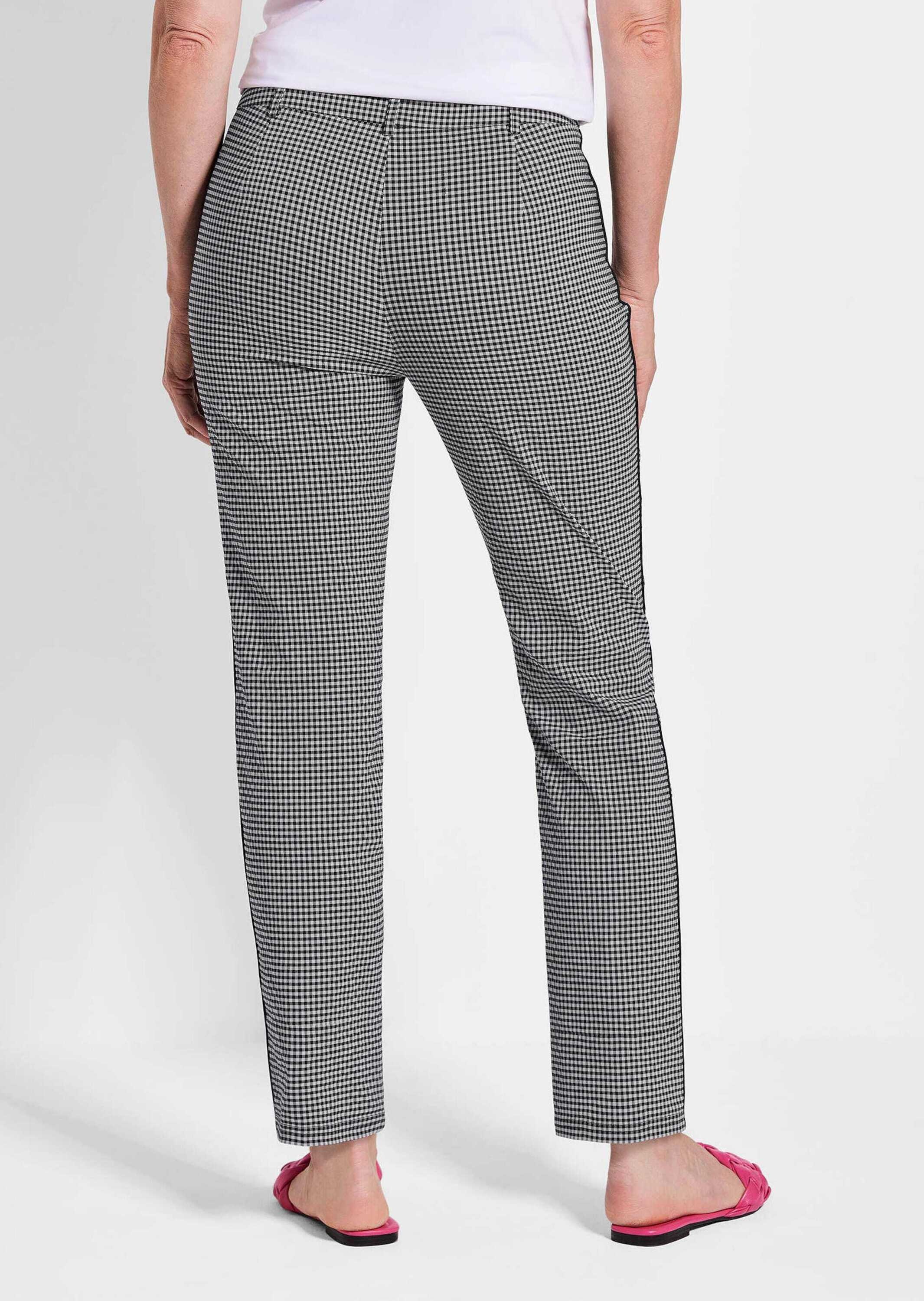 GOLDNER 2-in-1-Hose »Kurzgröße Lange Slim Fit Hose LOUISA in schwarz«