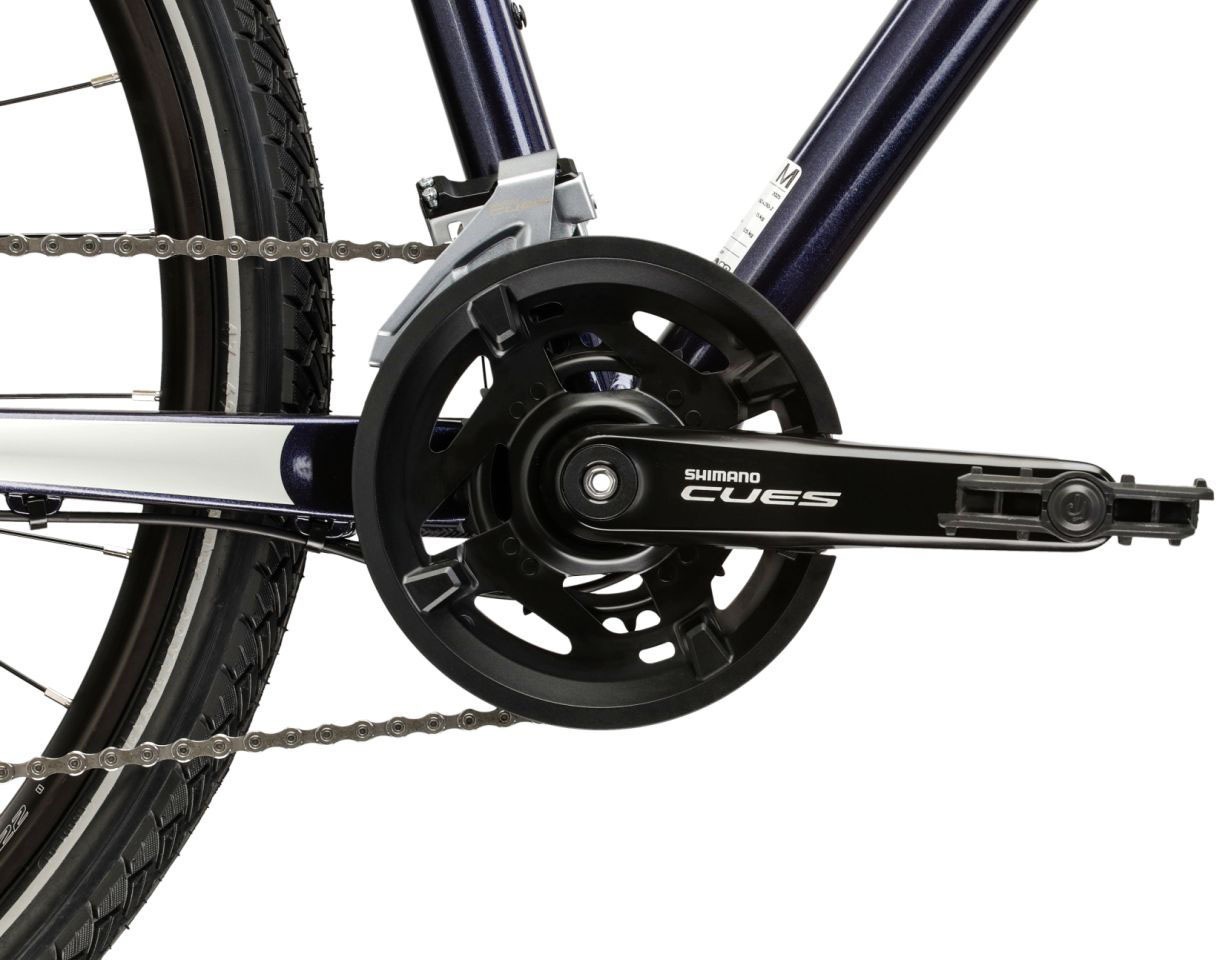 Kross Crossrad »Crossrad Herren 28" Evado 5.0 blau 18 Gänge« 18 Gang Shimano CUES U3020 Schaltwerk Kettenschaltung