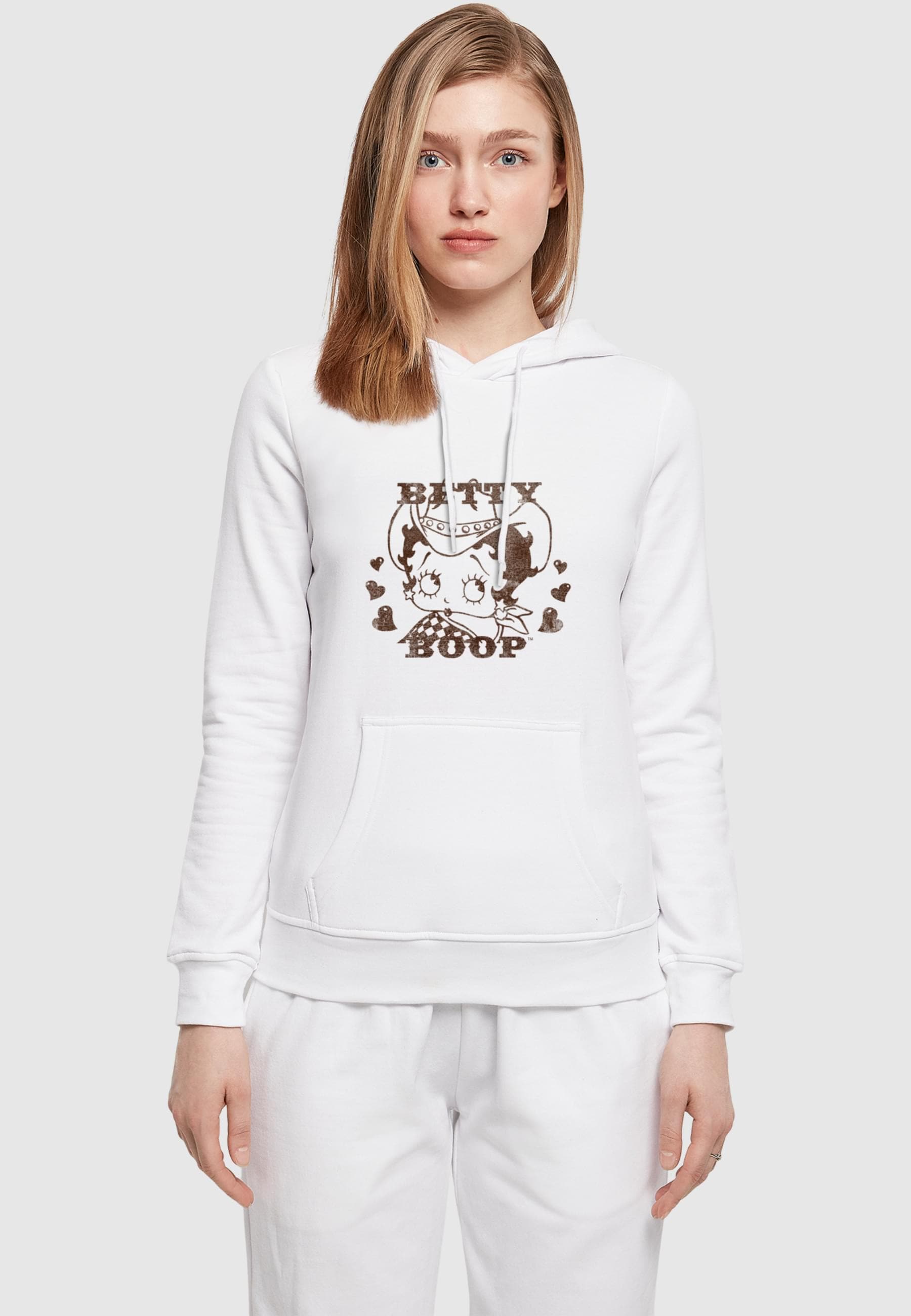Merchcode Kapuzenpullover »Merchcode Ladies Betty Boop - Cowgirl Basic Hoody«, (1 tlg.)