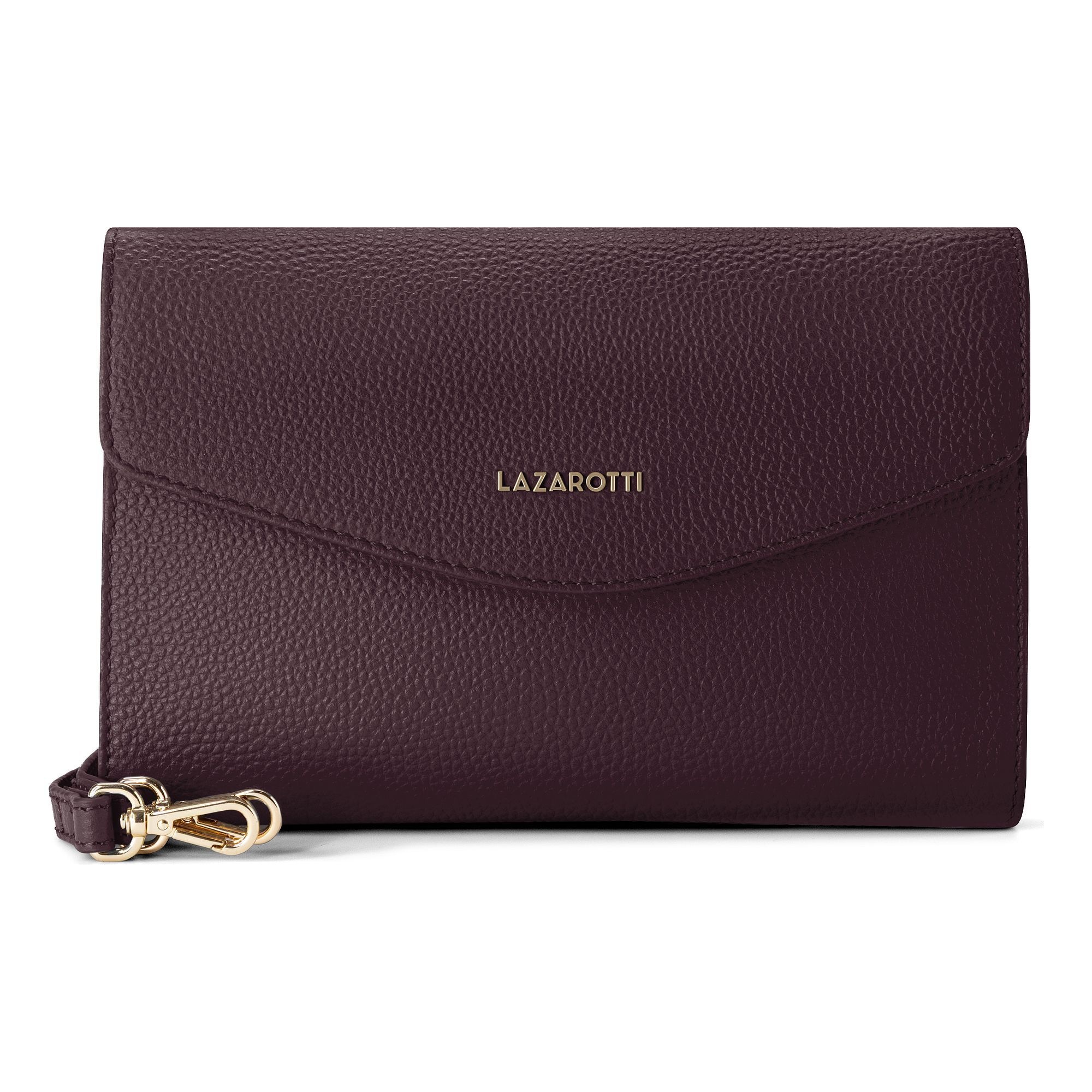 Lazarotti Clutch "Bologna Leather Clutch Umhängetasche Leder 23 cm"