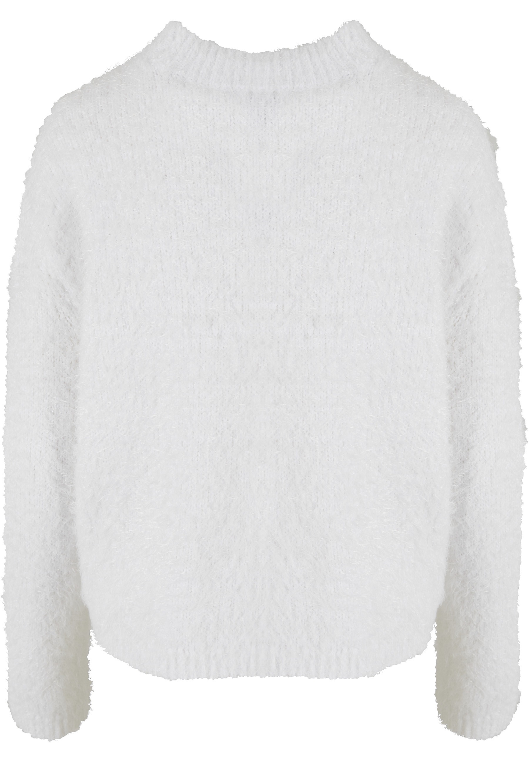 URBAN CLASSICS Fleecepullover "Urban Classics Damen Ladies Feather Mock Nec günstig online kaufen