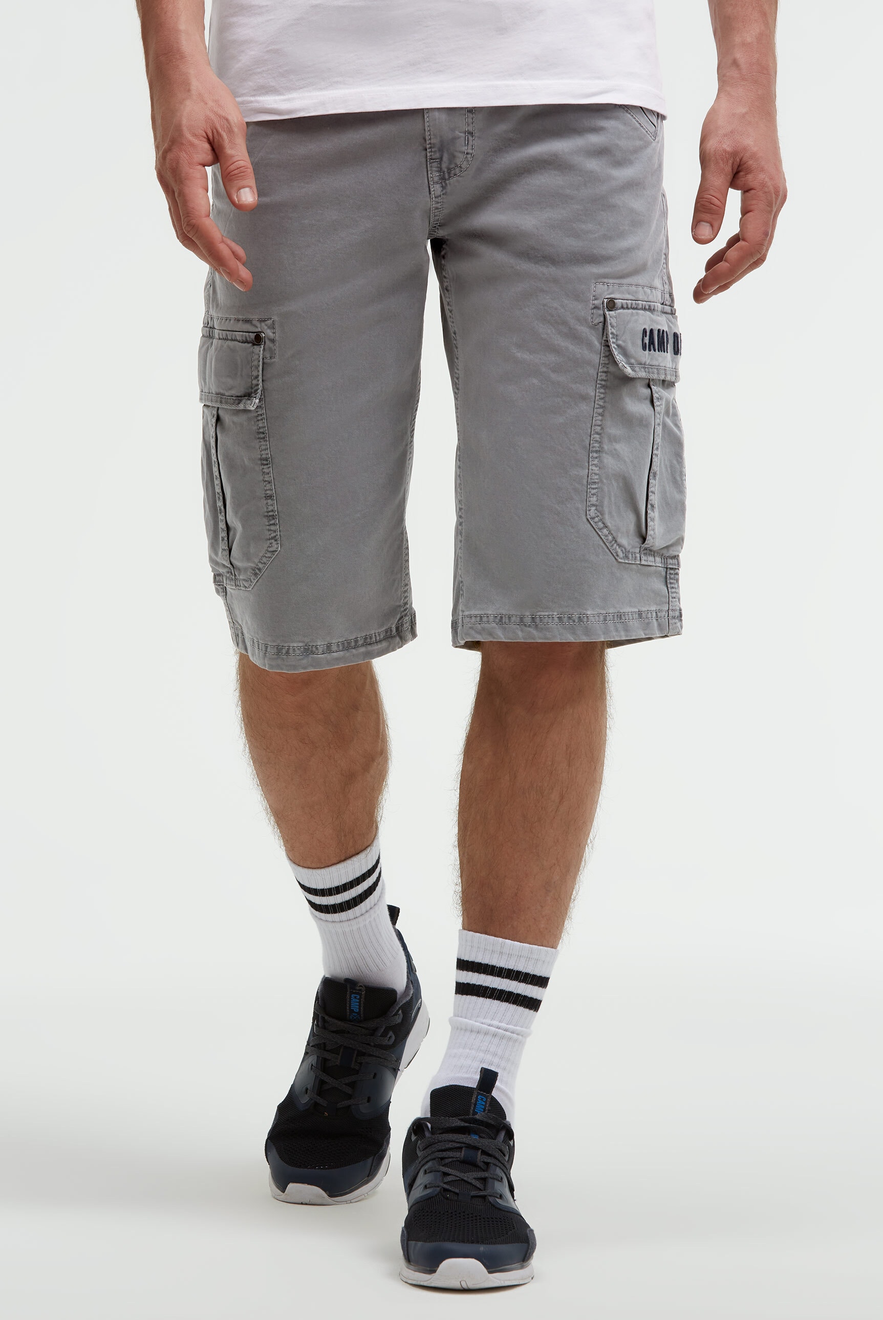 CAMP DAVID Shorts mit Vintage-Waschung günstig online kaufen