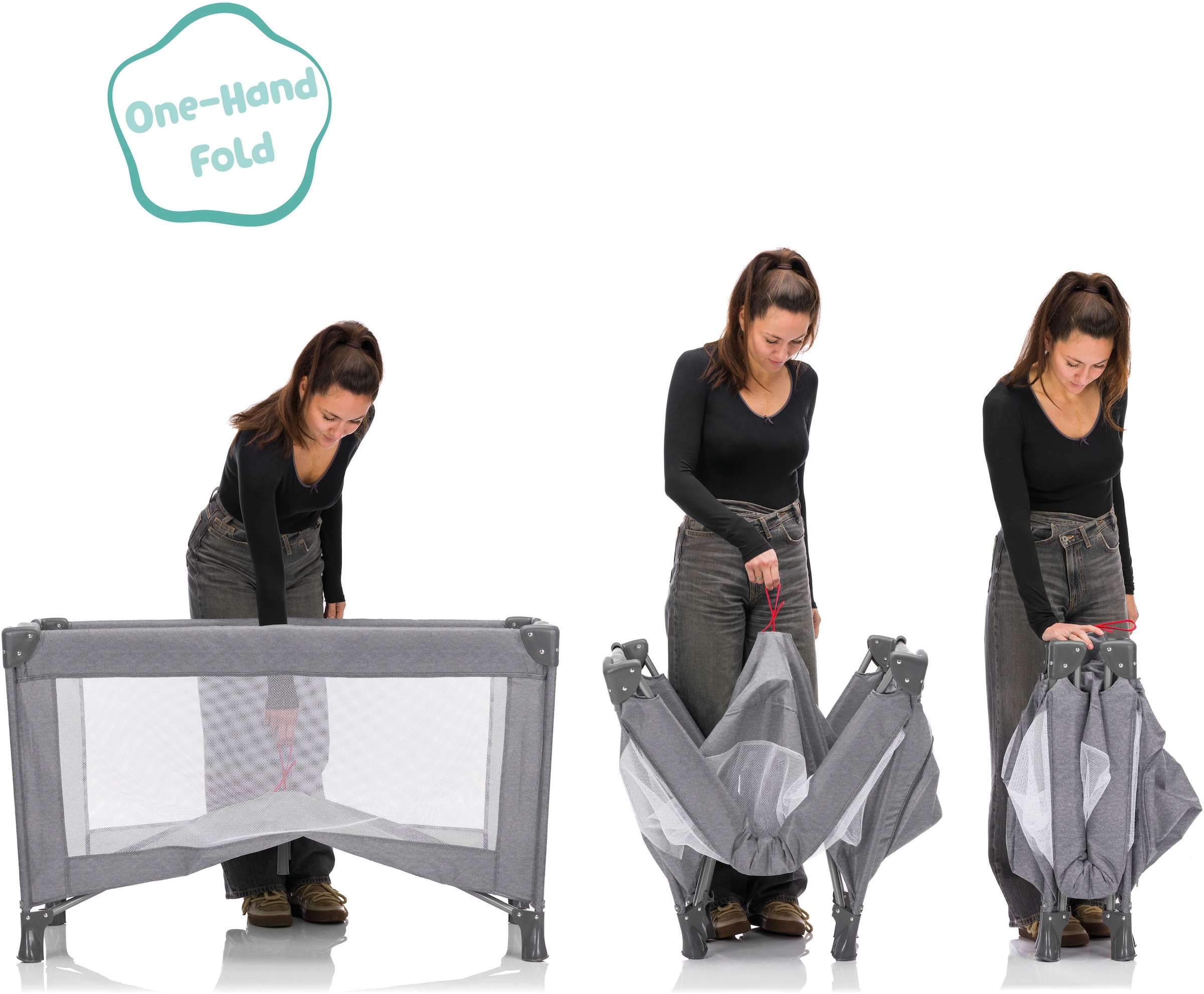 Fillikid Baby-Reisebett »Milano« inklusive Transporttasche und Neugeboreneneinhang