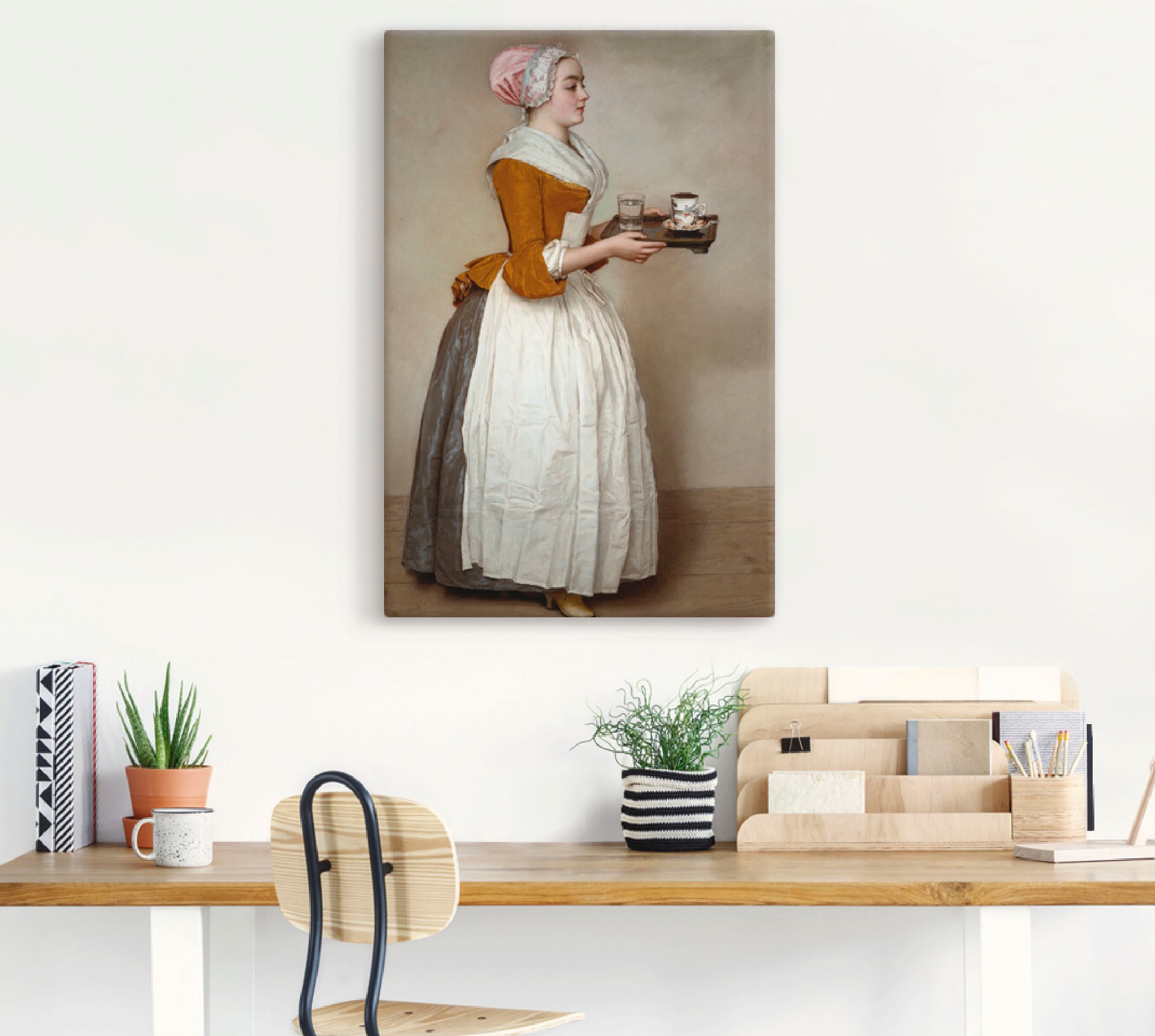 Artland Wandbild "Das Schokoladenmädchen. Um 1744/45" Frau 1 Stk. tlg. als günstig online kaufen