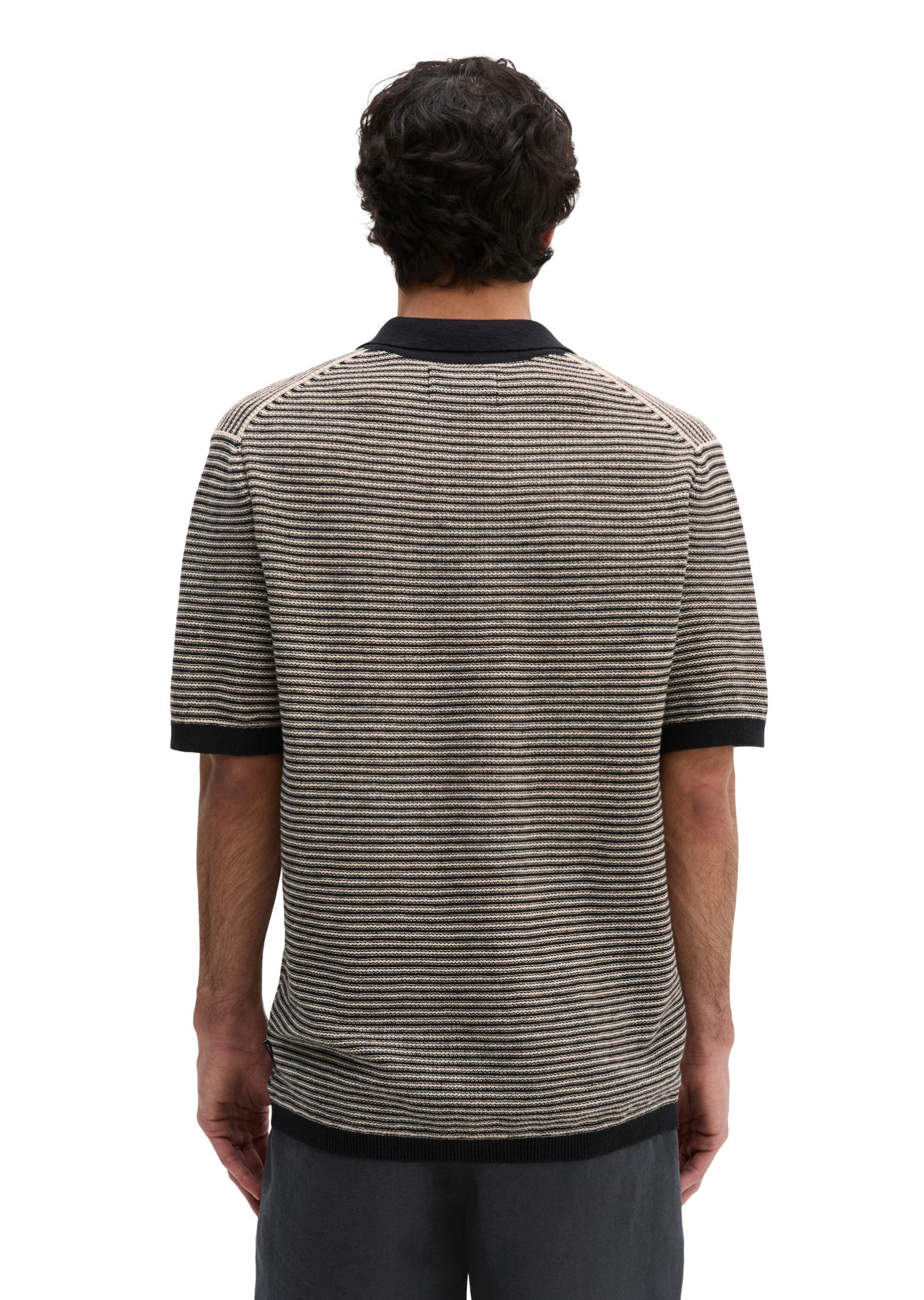 Marc O'Polo Poloshirt »aus Bio-Baumwolle und Leinen«