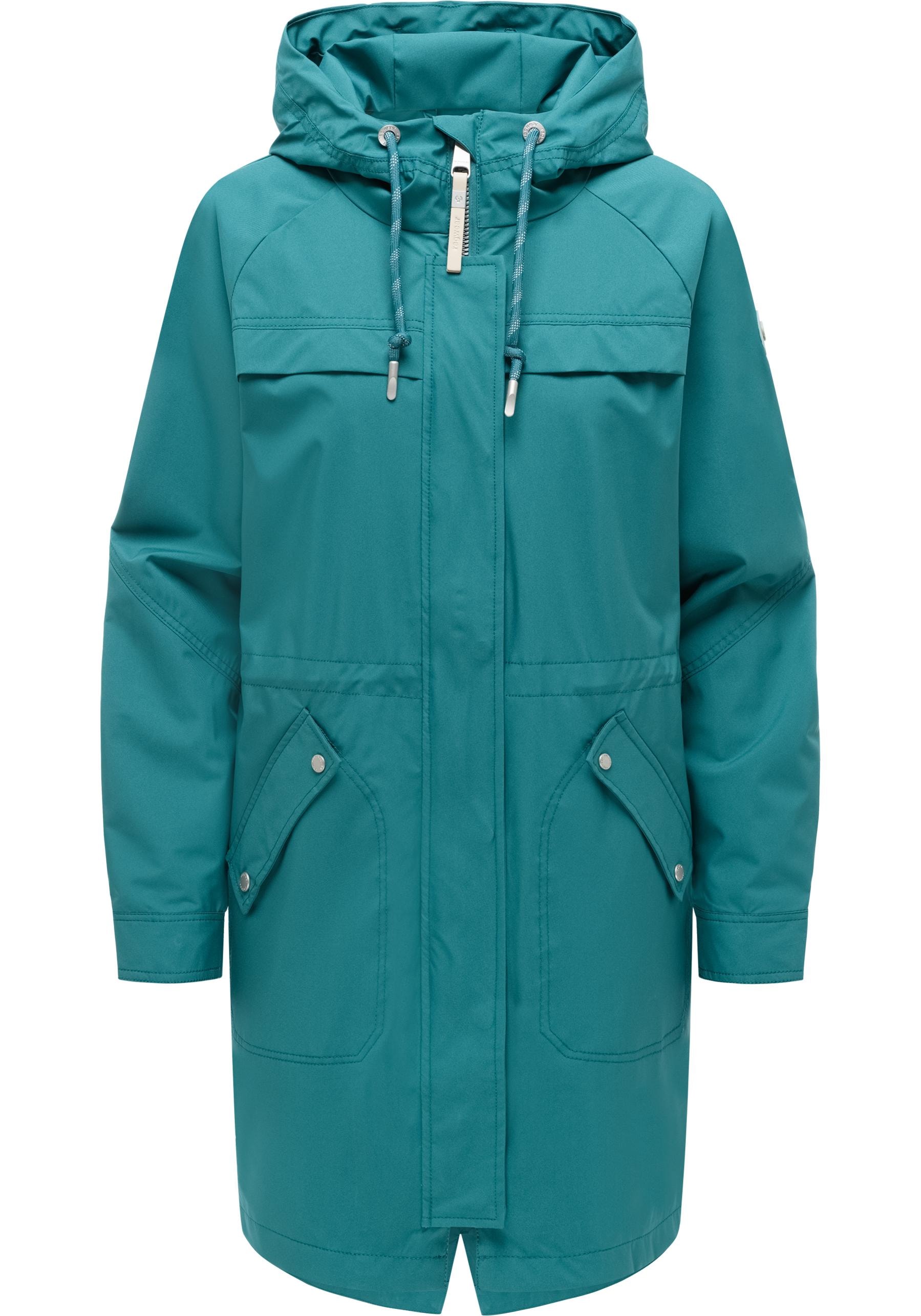 Ragwear Regenmantel "Ximenna" wasserdichter und atmungsaktiver Damen Überga günstig online kaufen