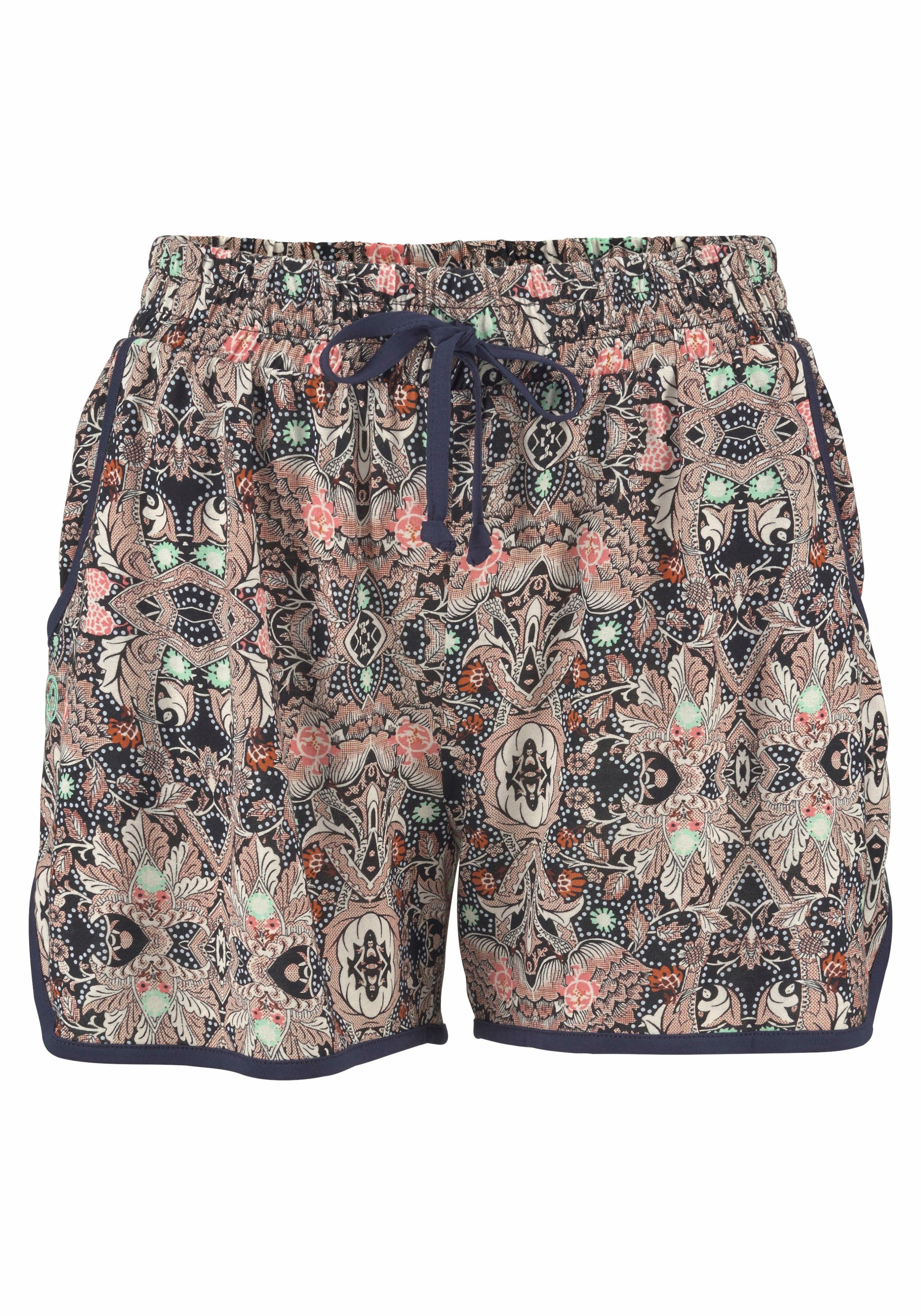 s.Oliver Strandshorts mit Ethnodruck und Taschen, elastischer Gummizugbund, günstig online kaufen