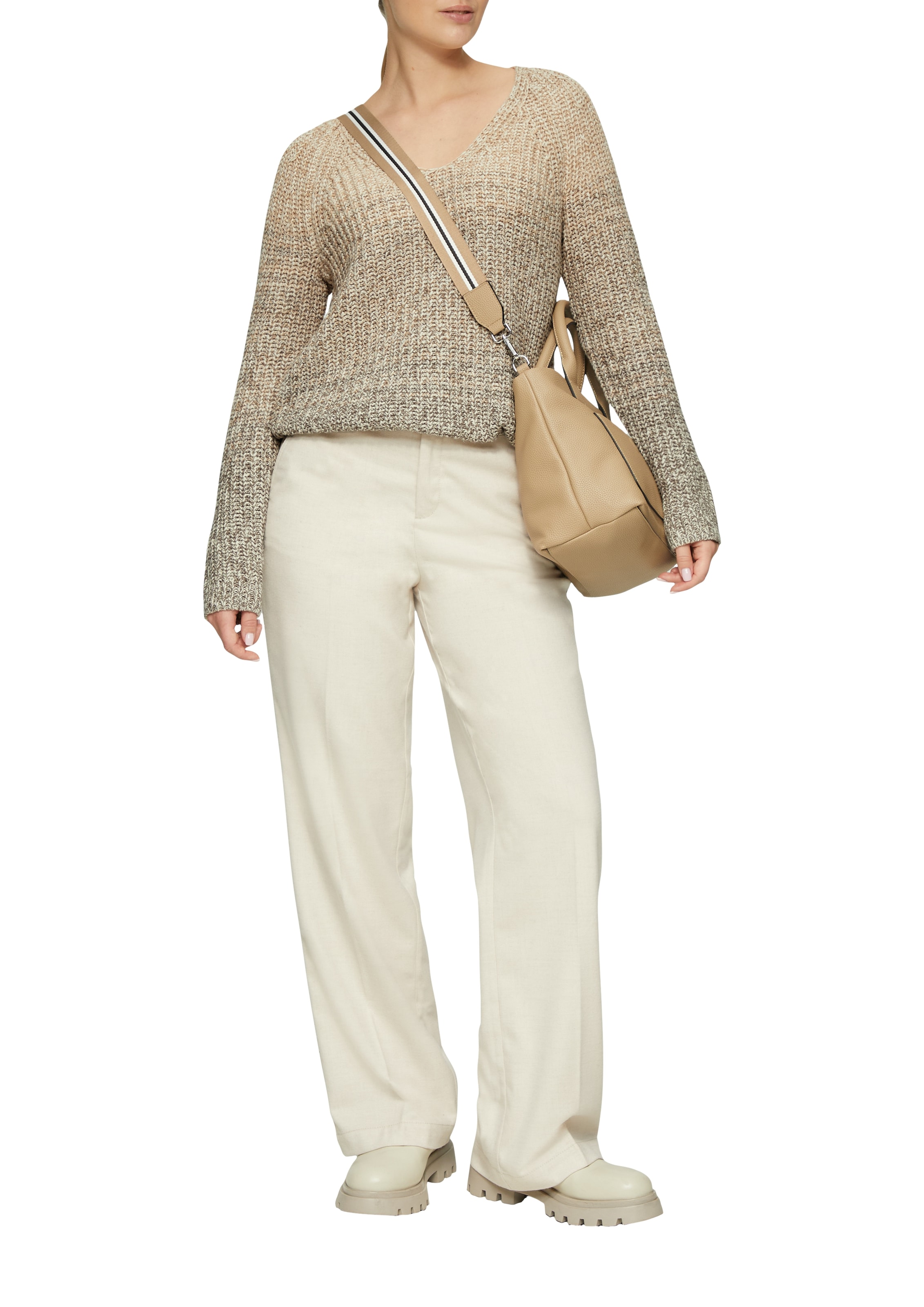 s.Oliver Strickpullover, mit V-Ausschnitt