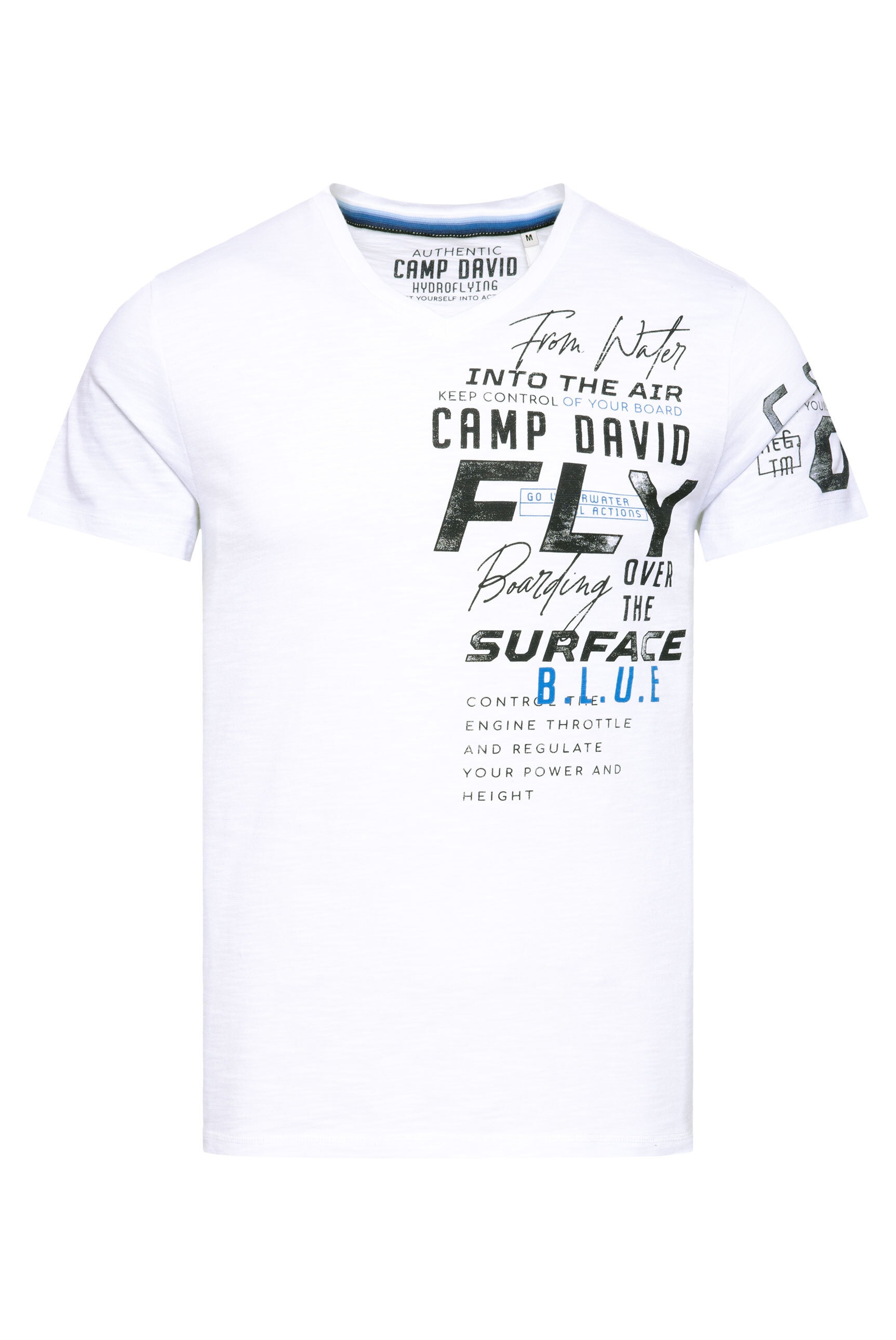 CAMP DAVID V-Shirt, aus Baumwolle