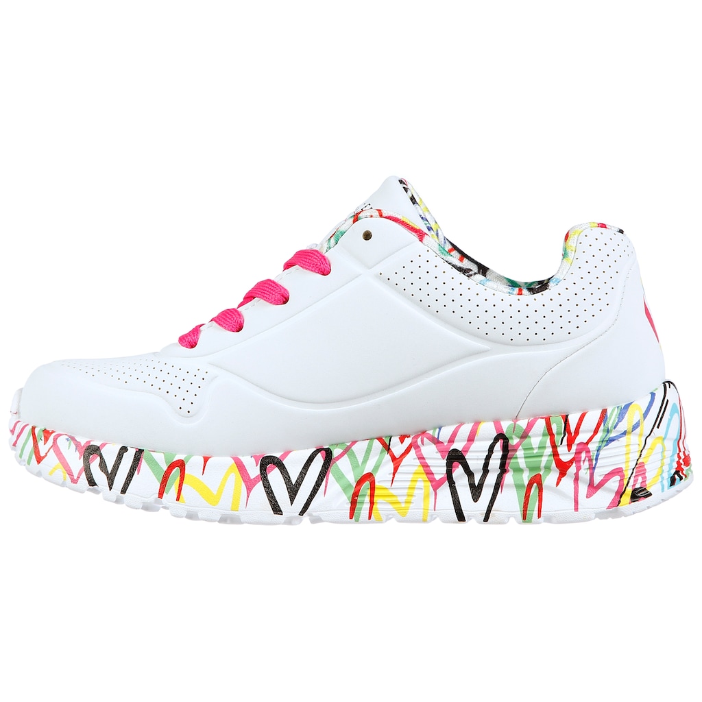 Skechers Kids Sneaker »UNO LITE«, mit bedruckter Sohle, Freizeitschuh, Halbschuh, Schnürschuh