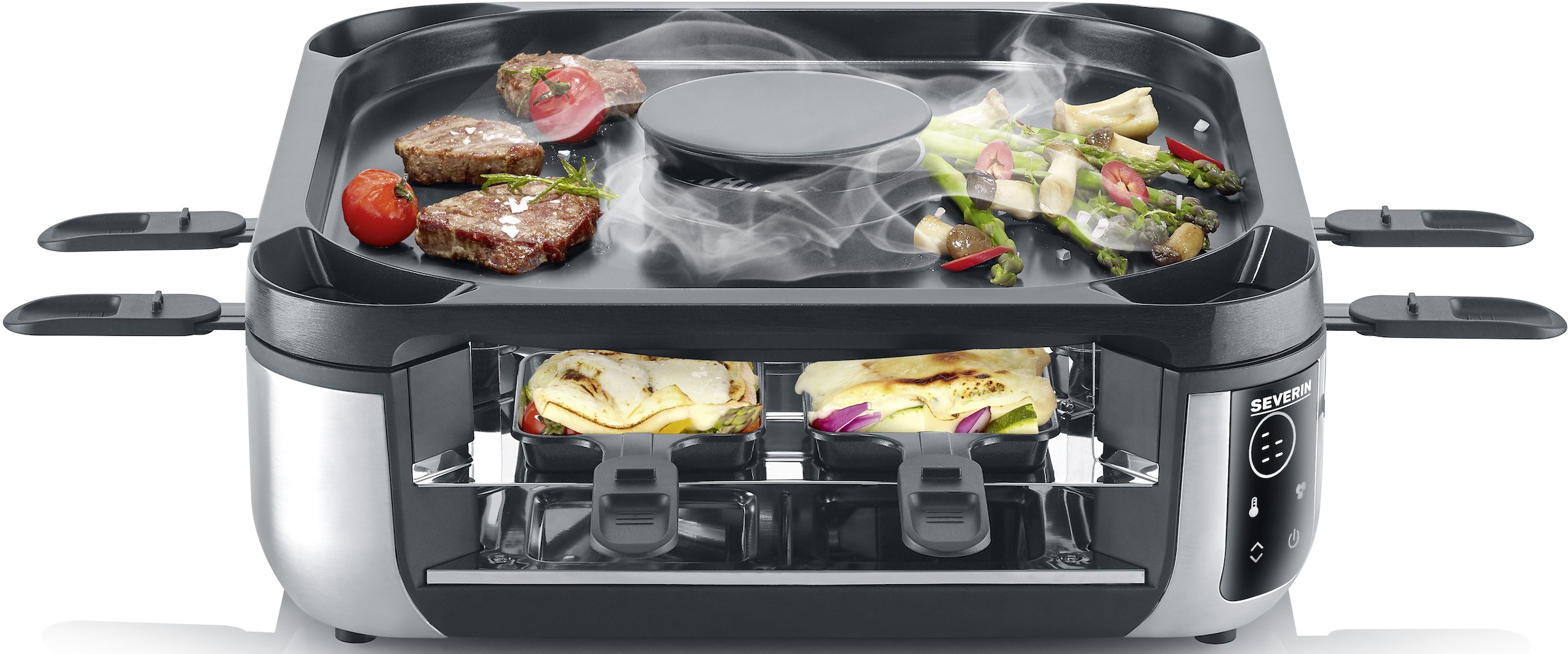 Severin Raclette "RG 2379" 1.900 W mit integrierter Rauch- und Geruchsabsau günstig online kaufen