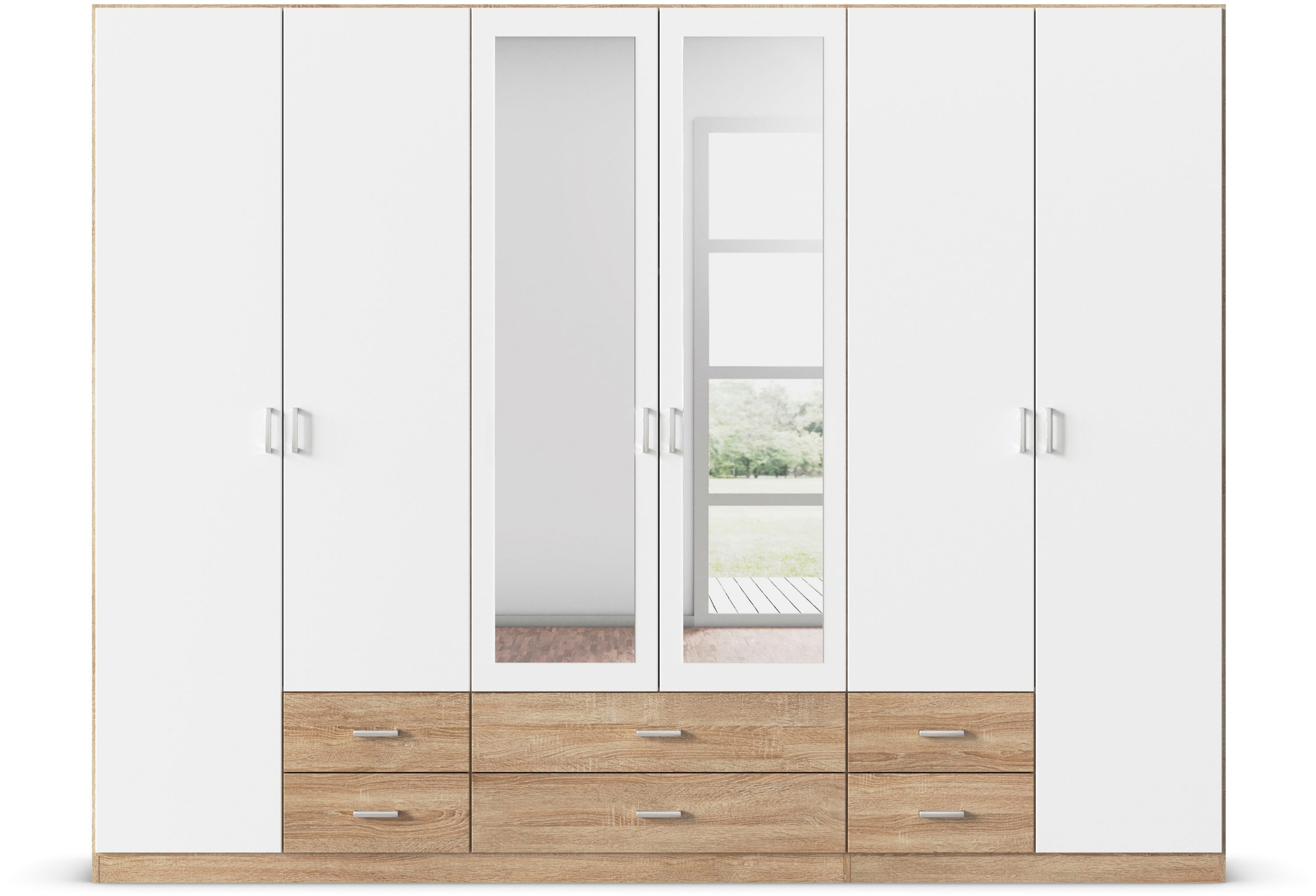 rauch Kleiderschrank "Schrank Garderobe Wäscheschrank GAMMA in 3 Breiten" v günstig online kaufen