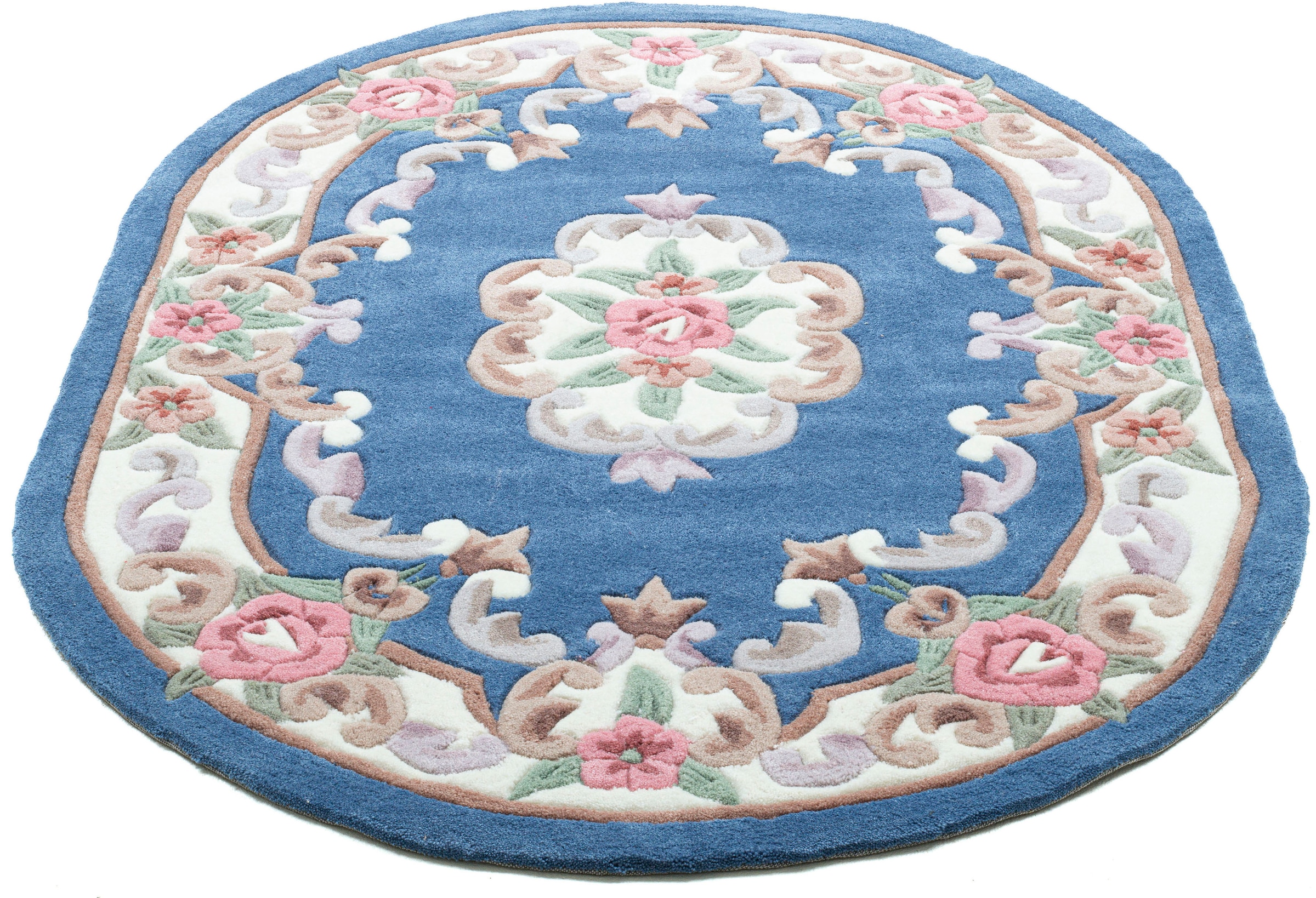 Teppich »Ming«, oval, hochwertiges Acrylgarn, ideal im Wohnzimmer & Schlafzimmer