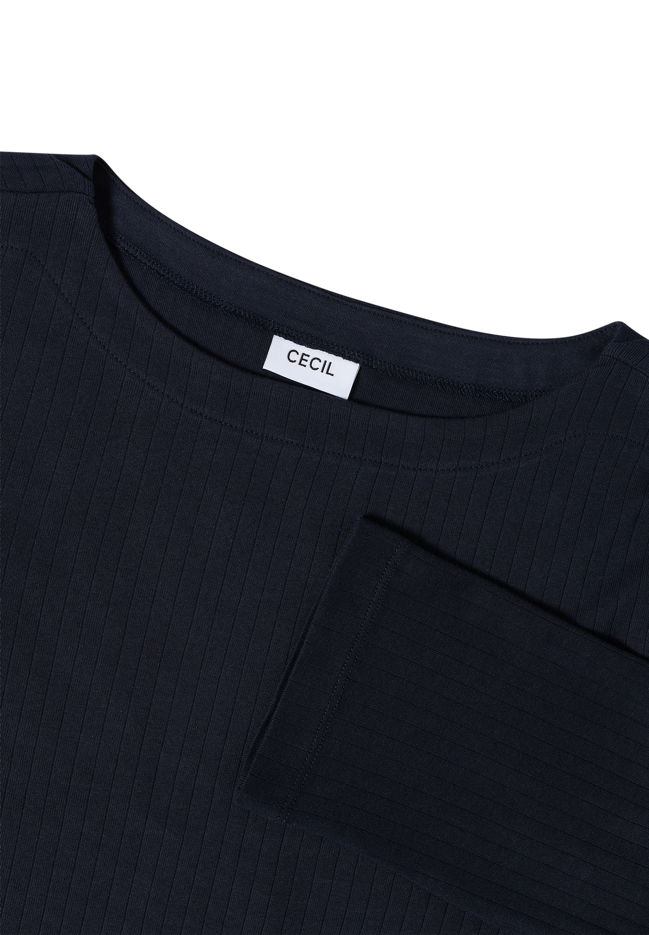 Cecil T-Shirt, mit U-Boot-Ausschnitt