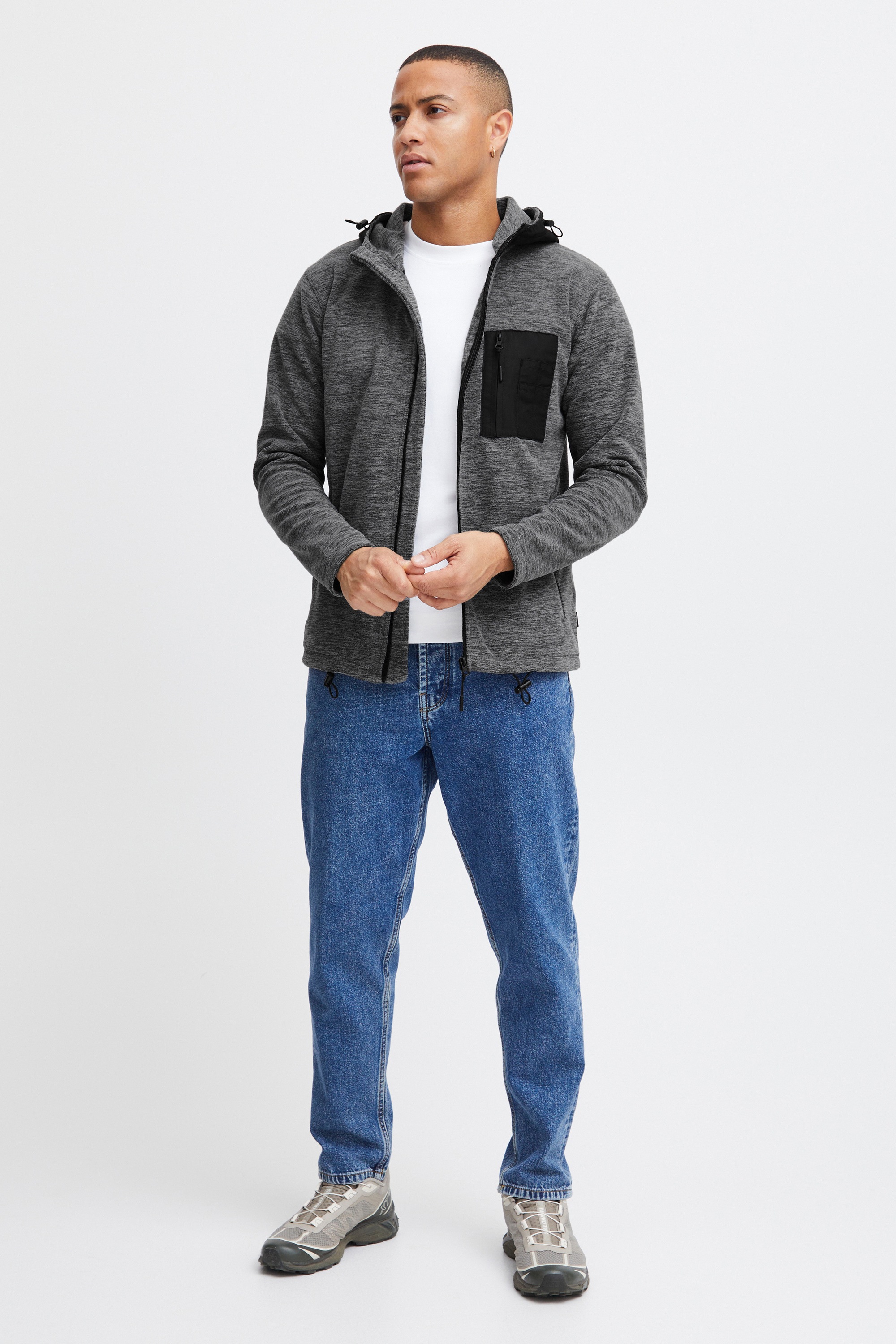 Indicode Fleecejacke "Fleecejacke IDWilmot" mit Kapuze günstig online kaufen